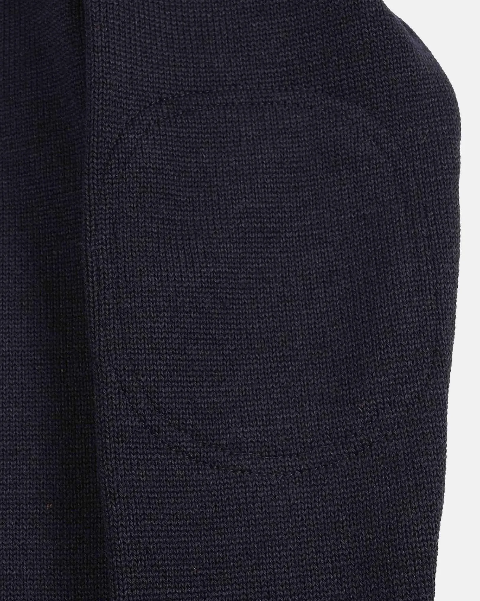 1/4 Zip Moto-Jersey - Dark Navy