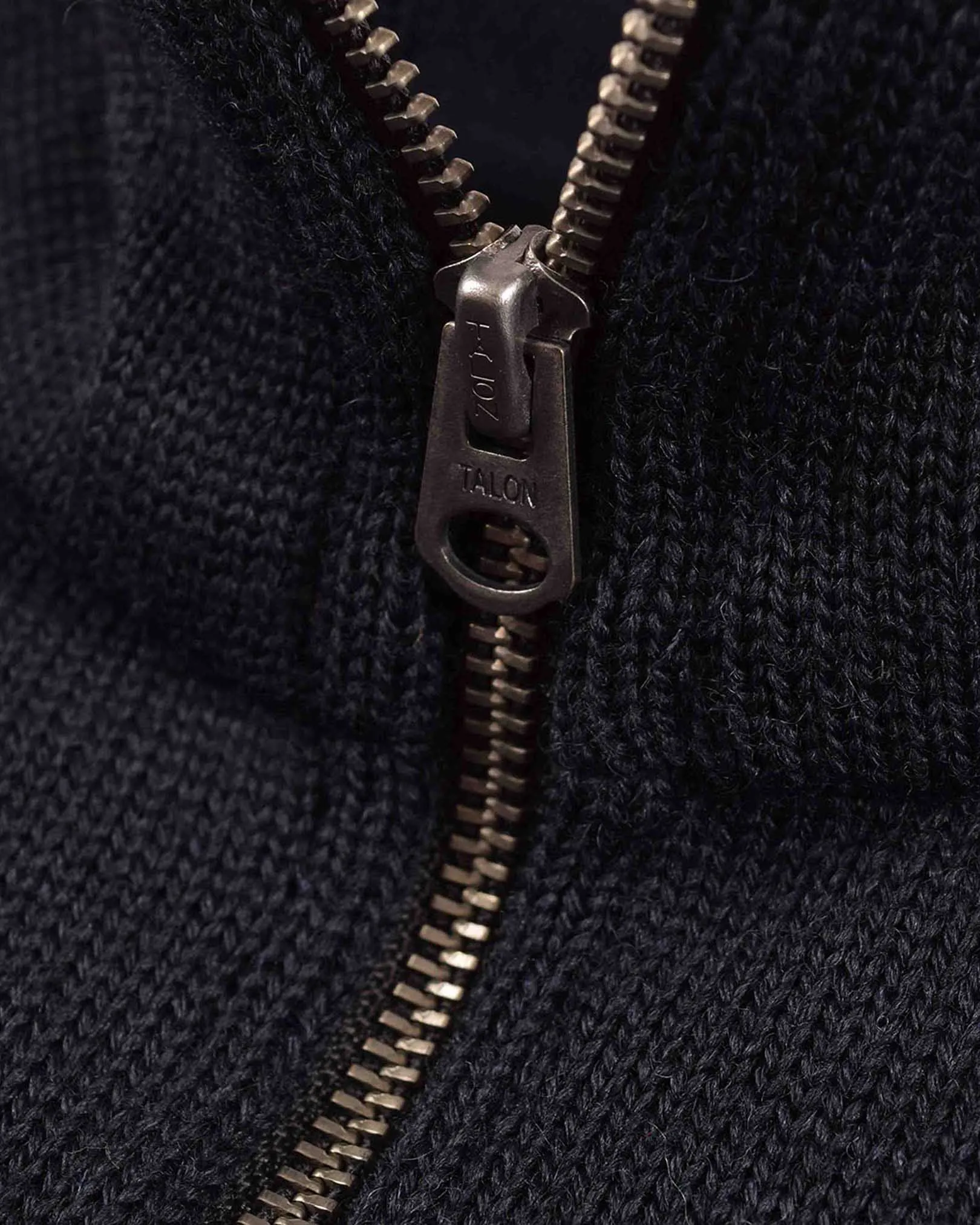 1/4 Zip Moto-Jersey - Dark Navy