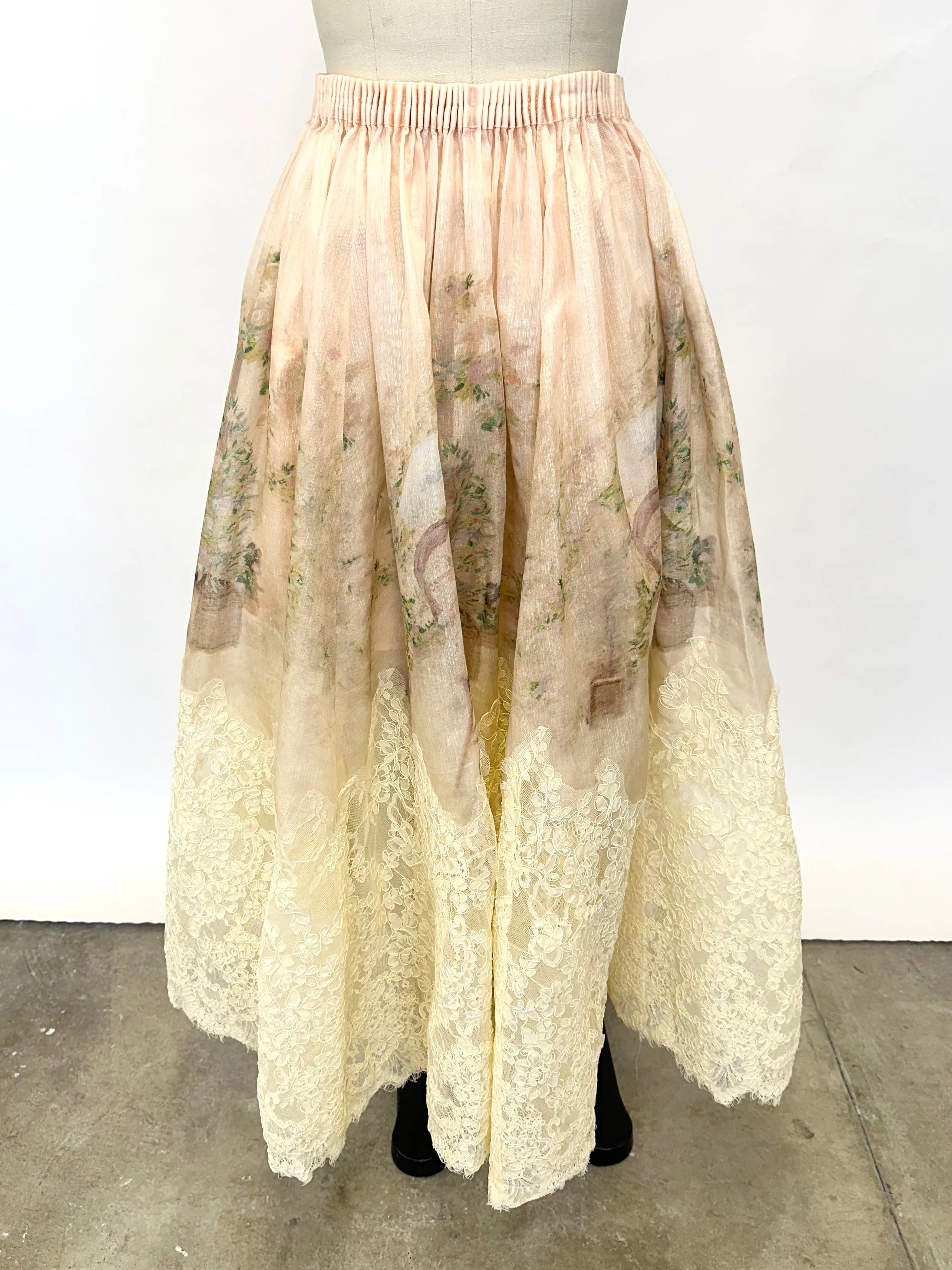 2023 Zimmermann Lyrical Lace Maxi Skirt