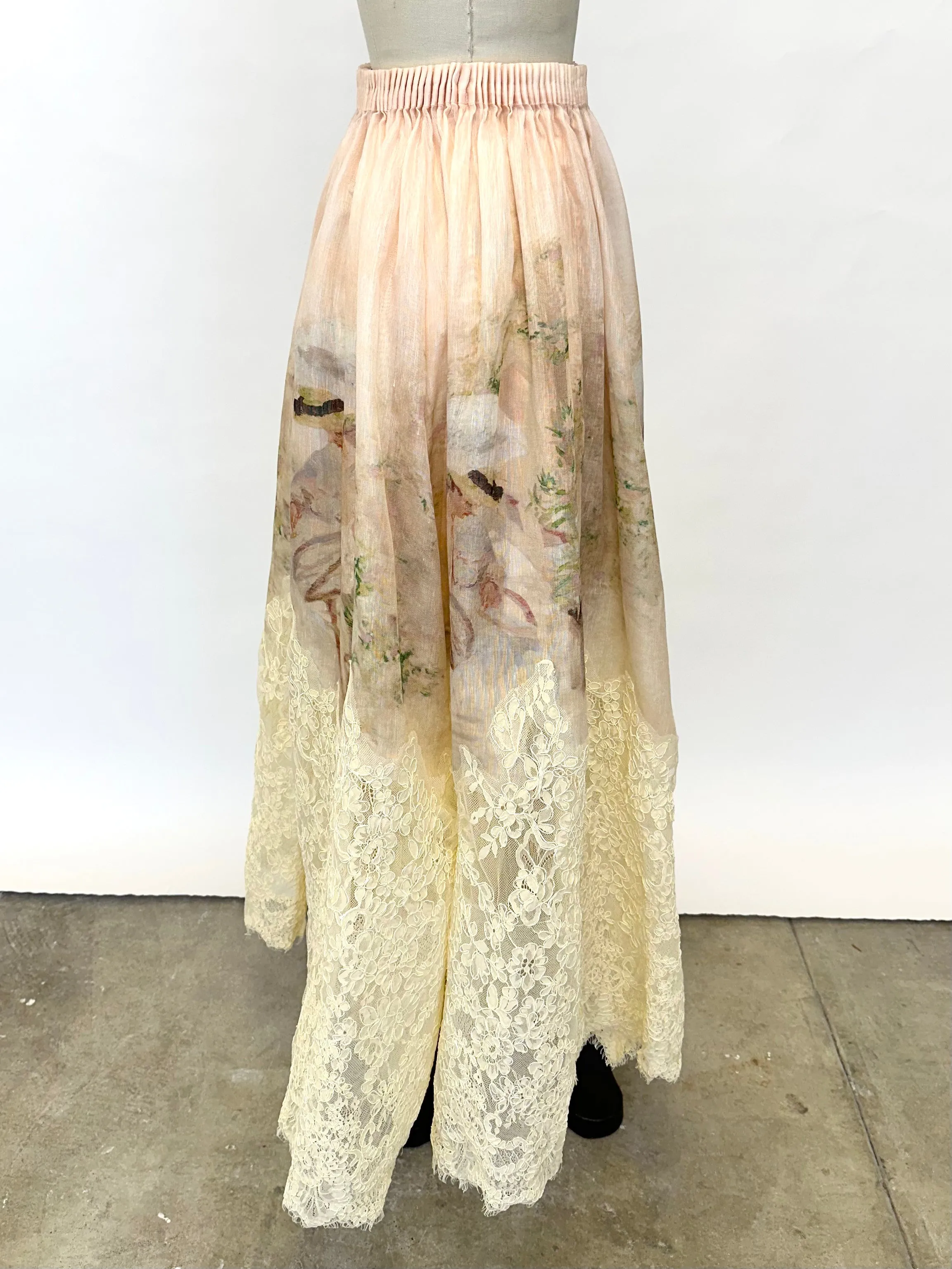 2023 Zimmermann Lyrical Lace Maxi Skirt