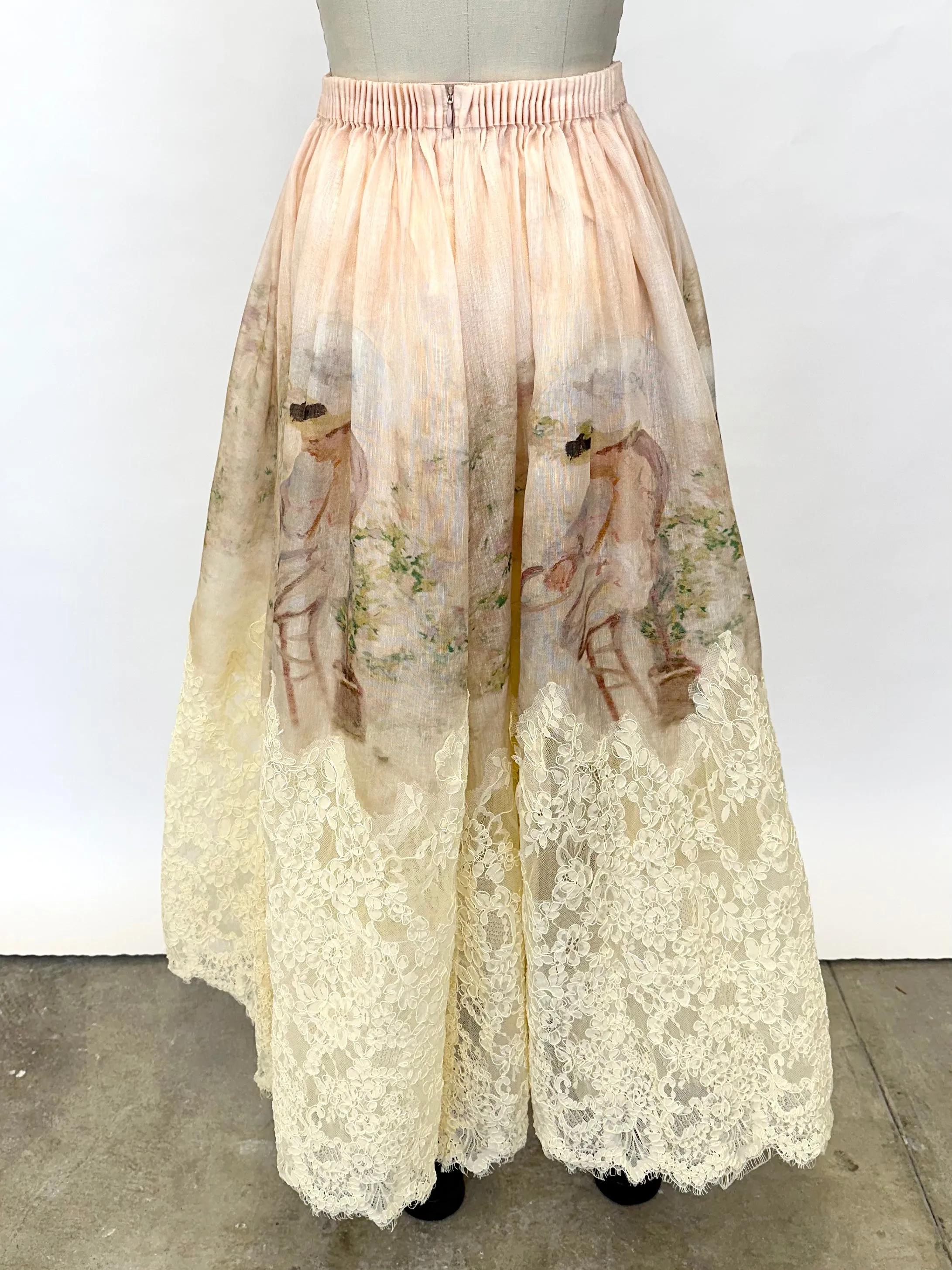 2023 Zimmermann Lyrical Lace Maxi Skirt