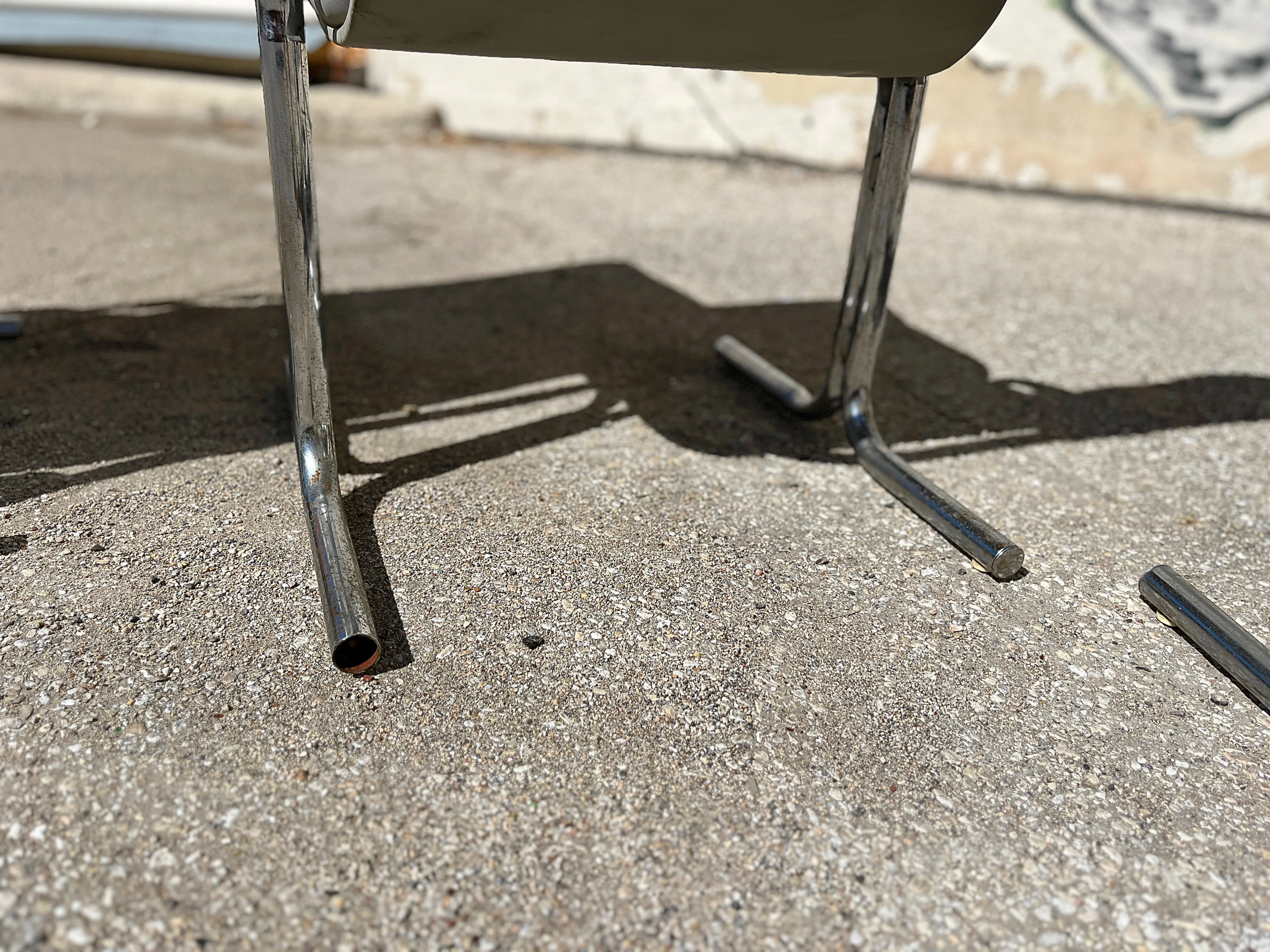 4 Daystrom Mid Century Chrome High Back Dining Chairs