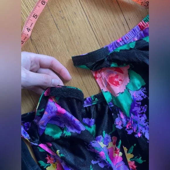 70s Vintage Nylon Wrap Tie Skirt