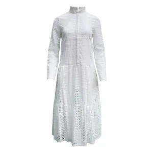 Adri Dress / Vintage White Cotton Eyelet