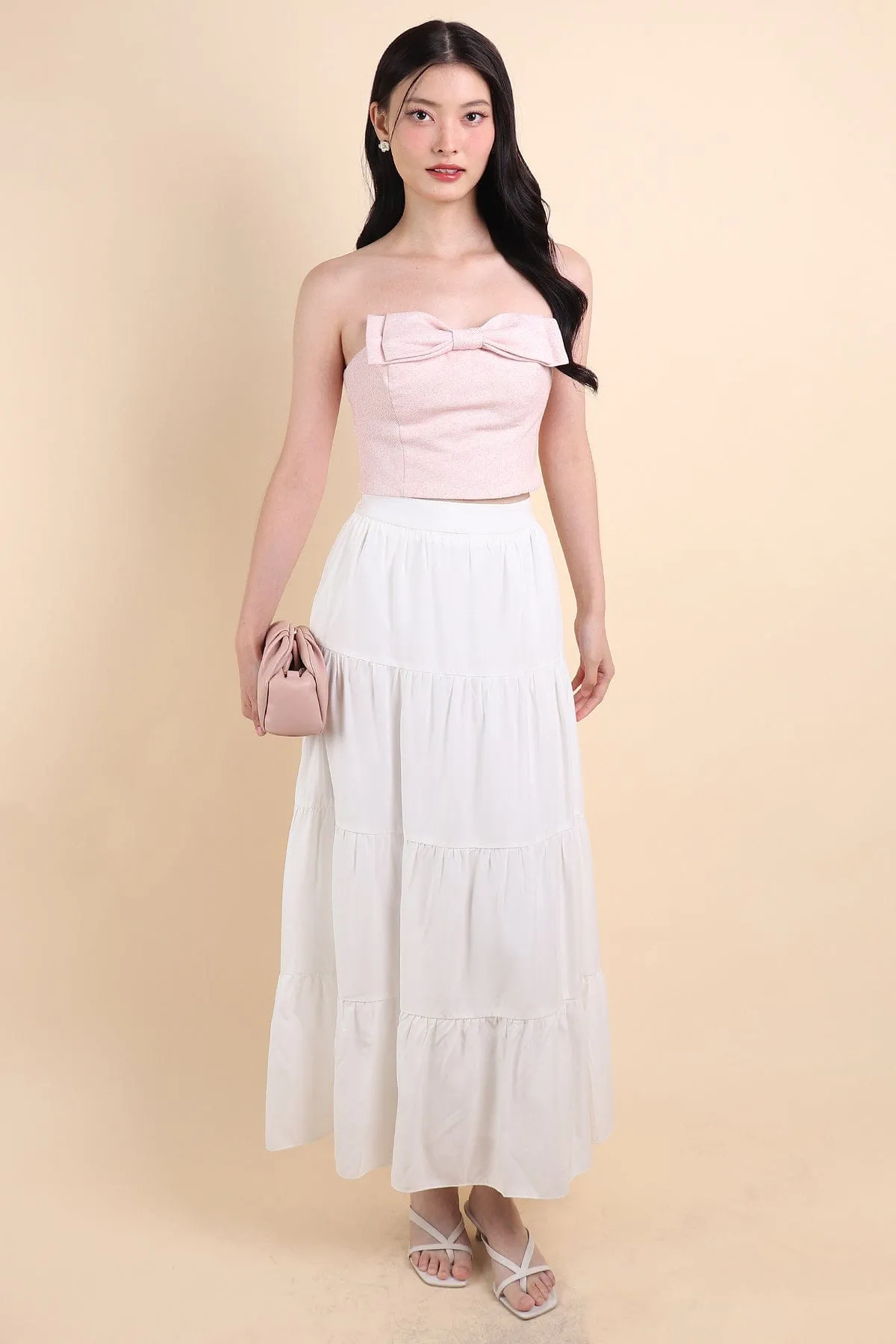 AMOR MAXI SKIRT IN WHITE