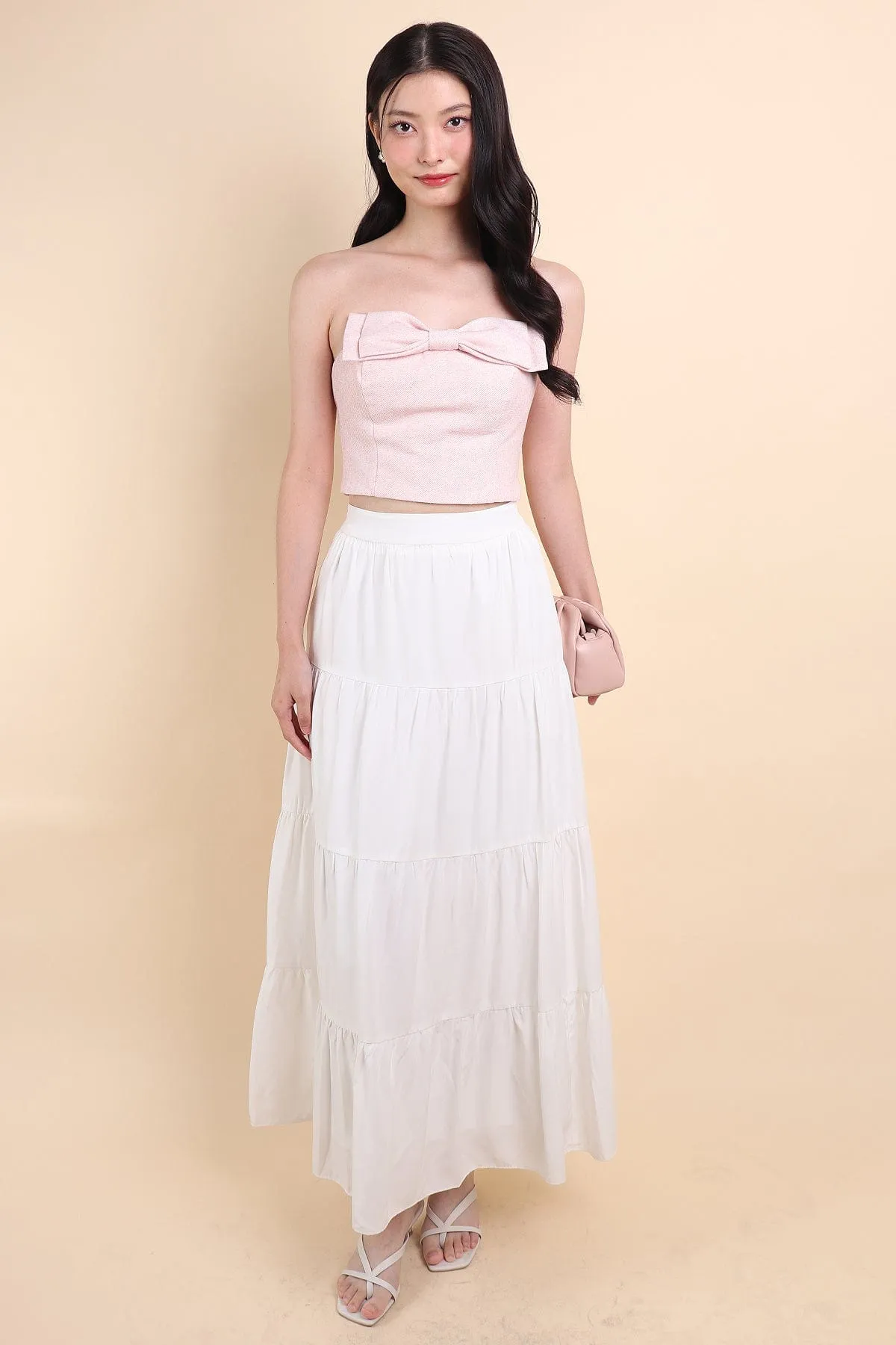 AMOR MAXI SKIRT IN WHITE