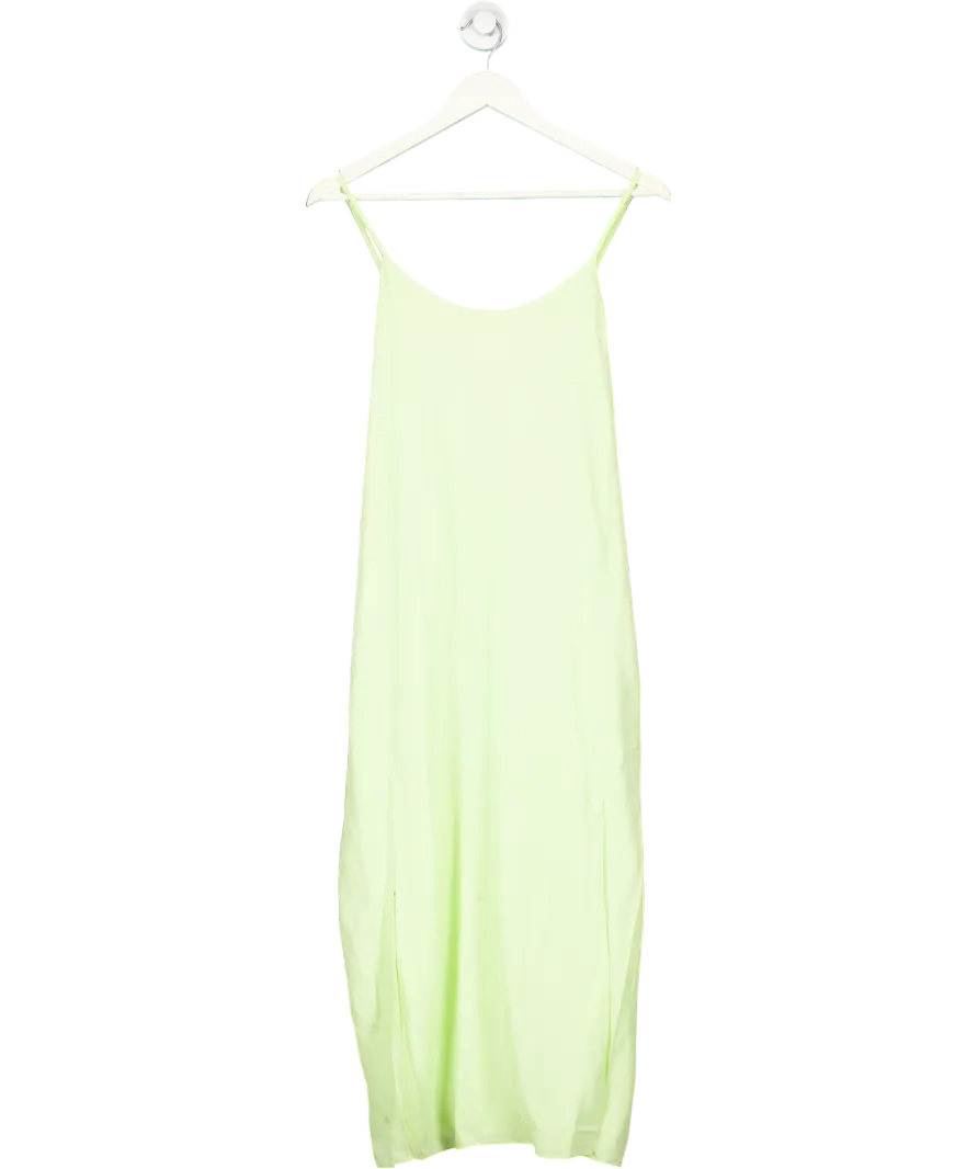 & Other Stories Green Paris Atelier Slip Midi Dress UK 10