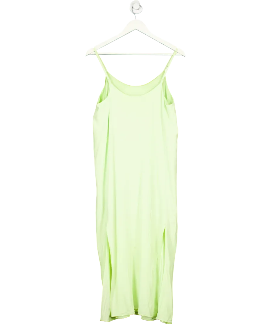 & Other Stories Green Paris Atelier Slip Midi Dress UK 10