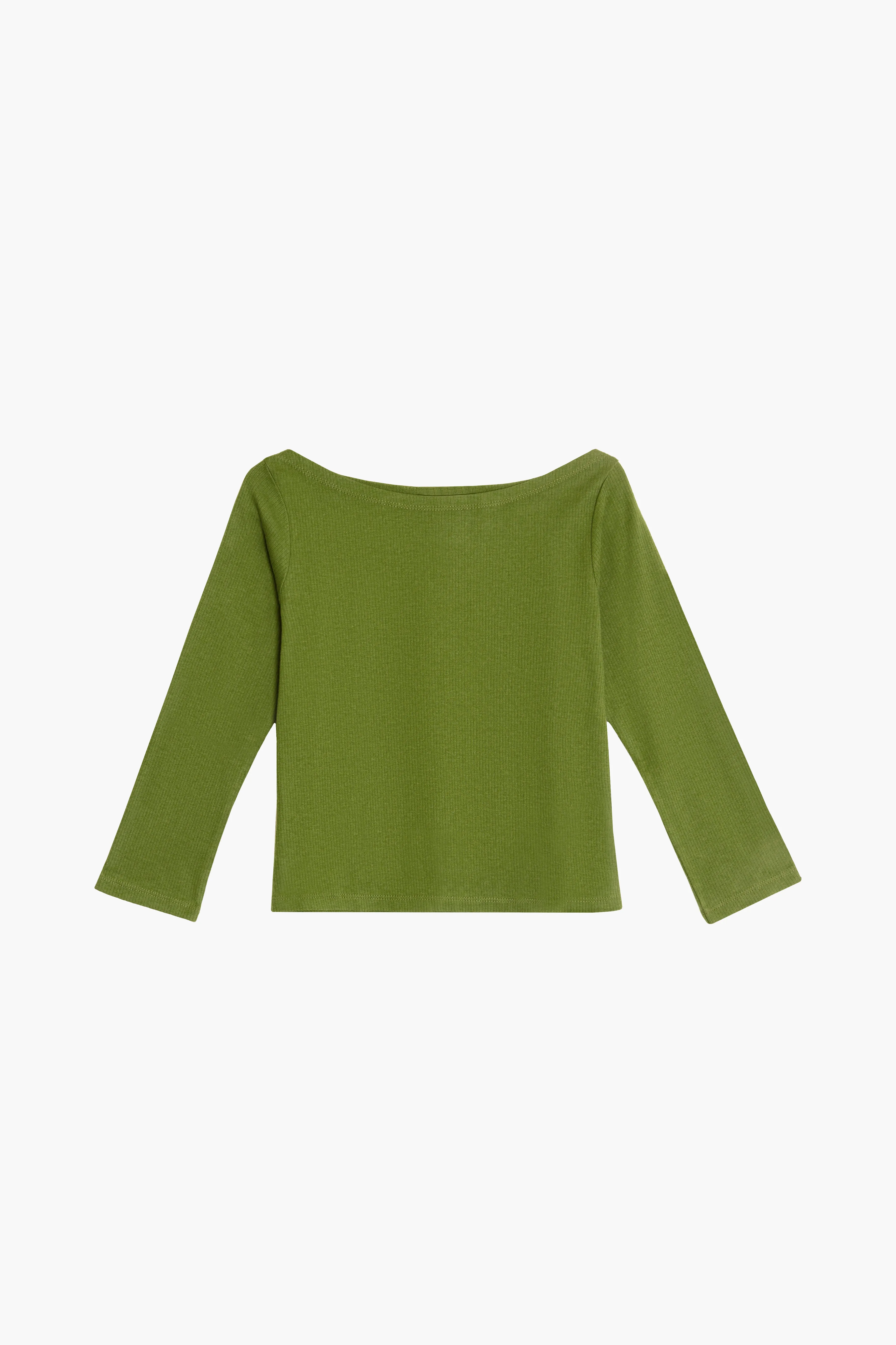 Bahr Cropped Boatneck Top