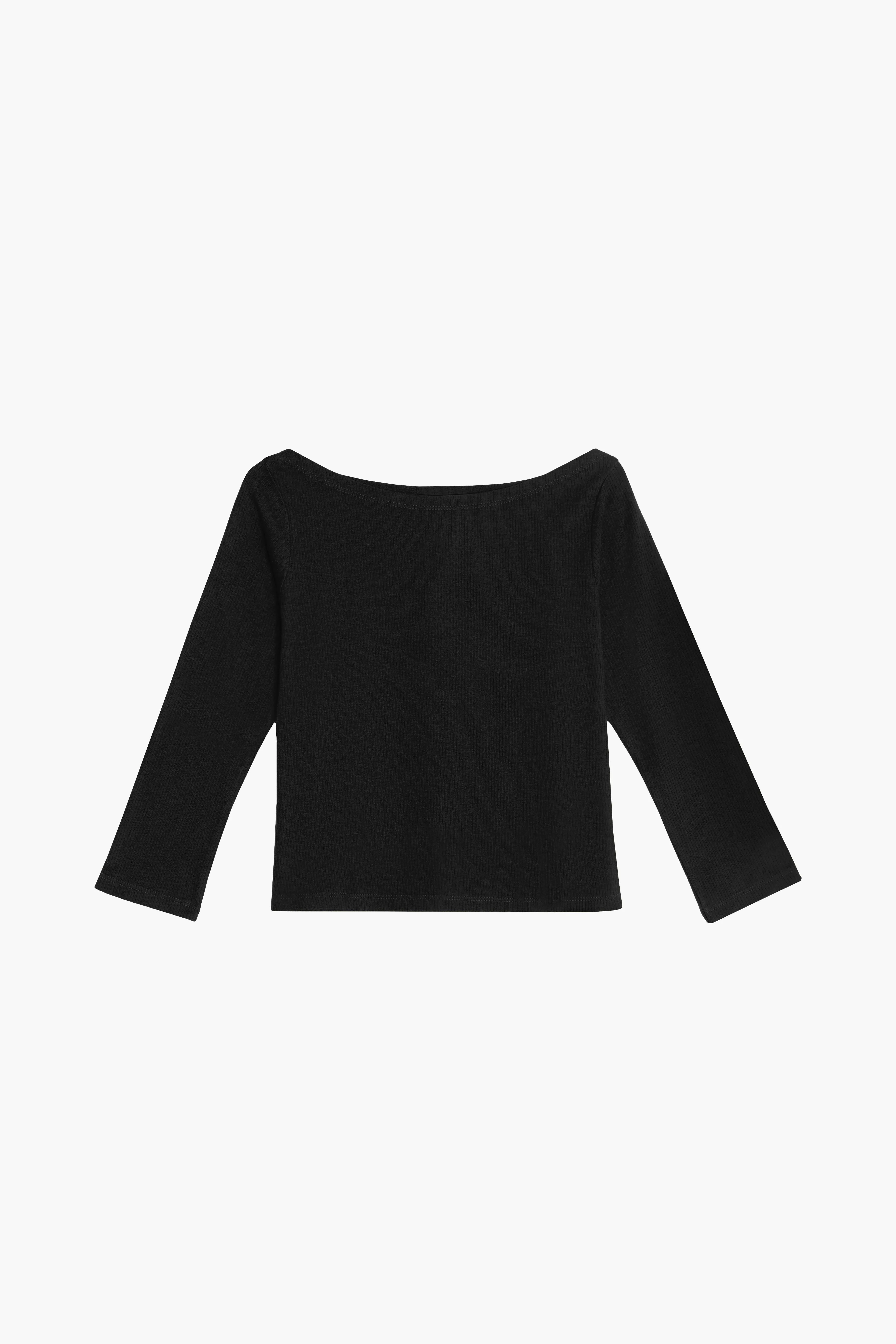Bahr Cropped Boatneck Top