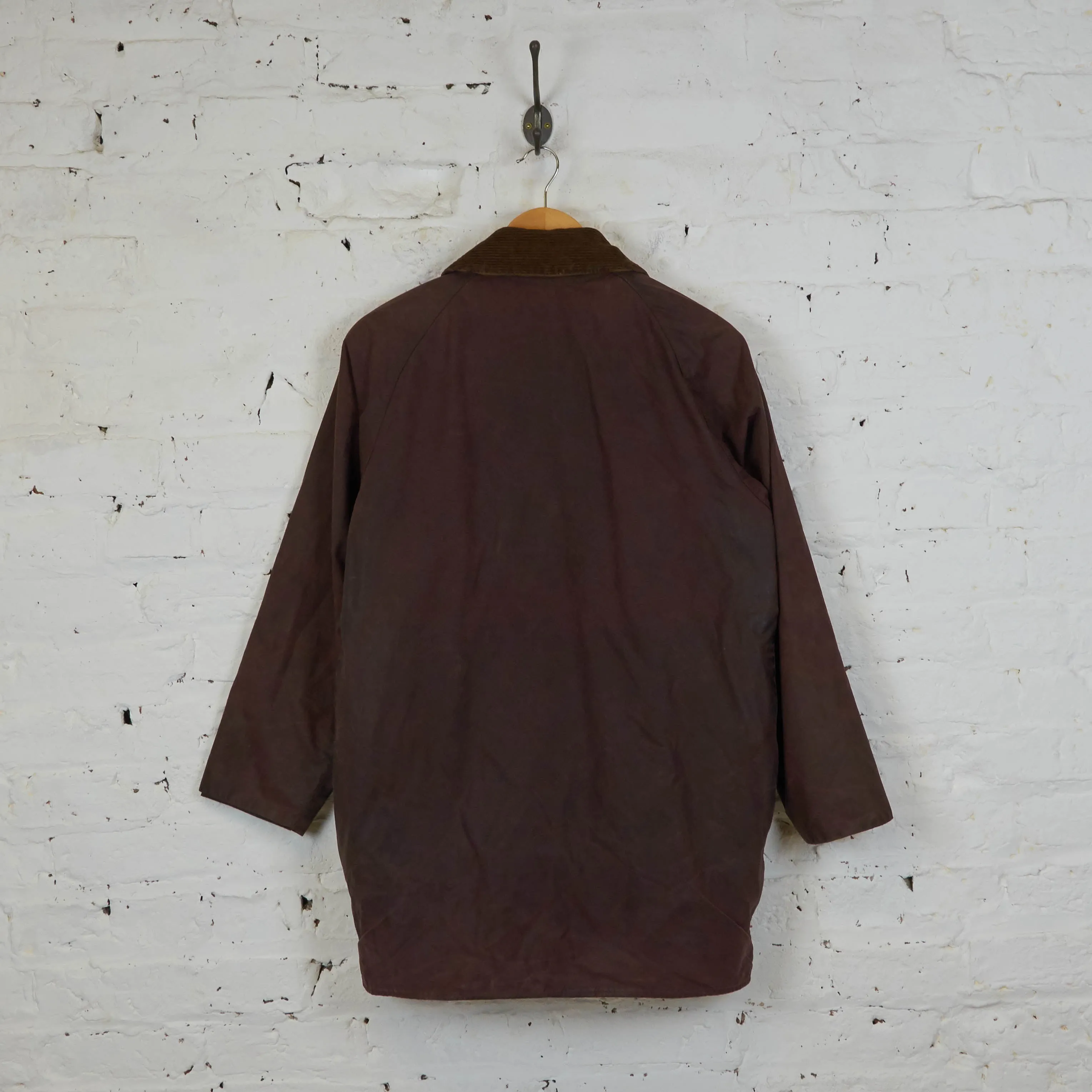Barbour Lined Beaufort Wax Jacket Coat - Brown - S