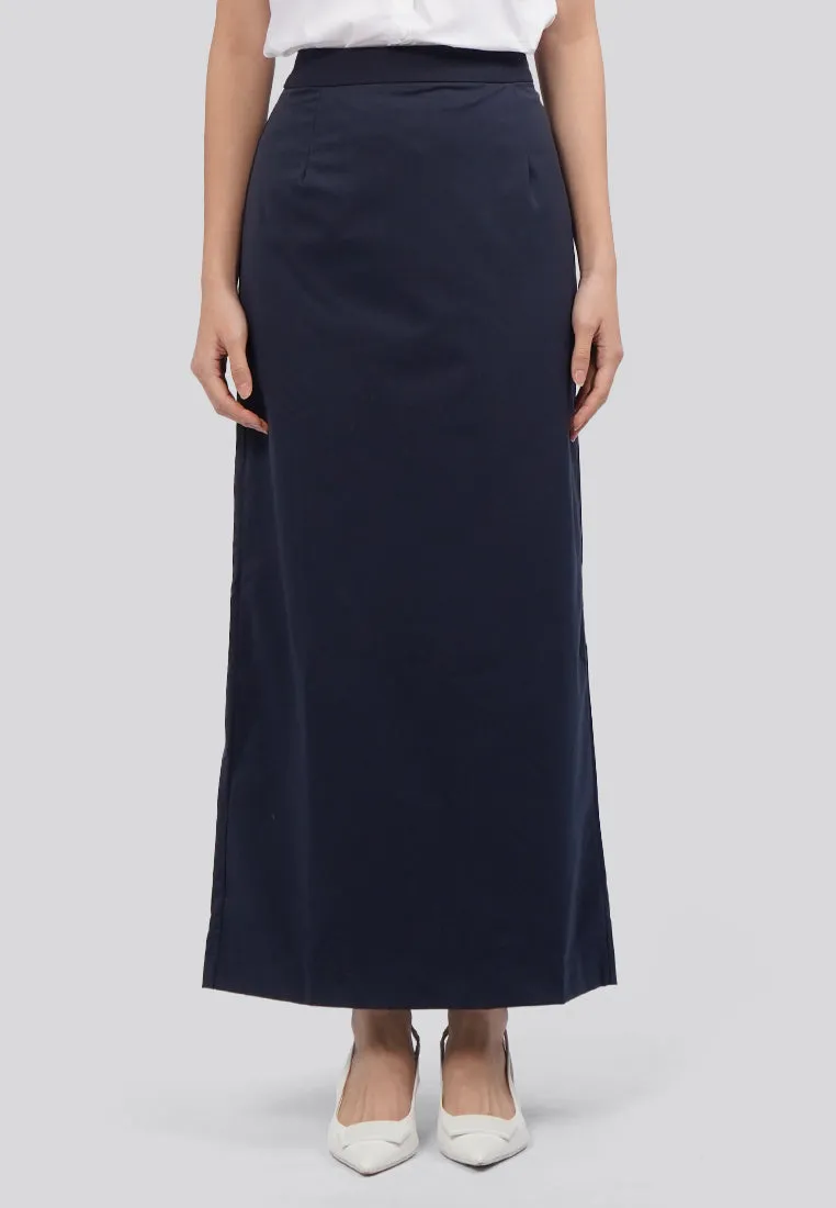 Basic Maxi Skirt Navy