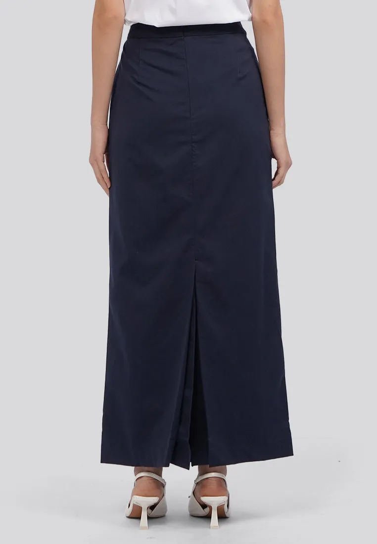 Basic Maxi Skirt Navy