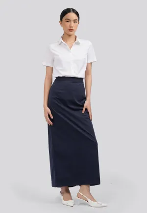 Basic Maxi Skirt Navy