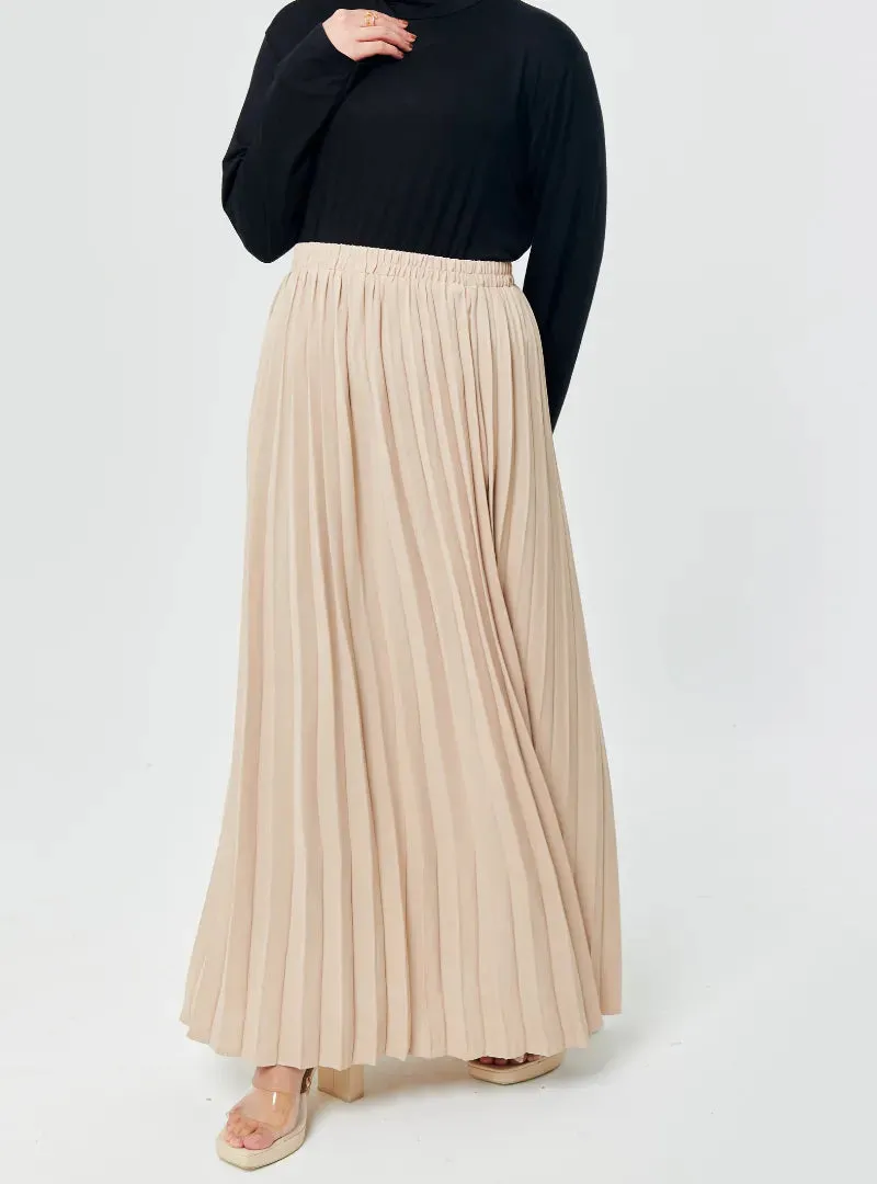 Basic Pleated Skirt