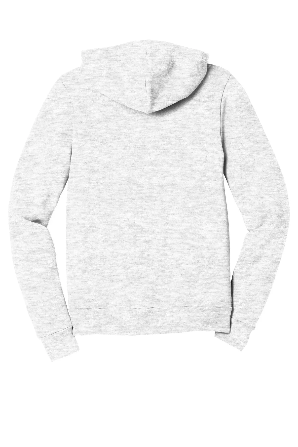 BELLA CANVAS  Unisex Sponge Fleece Full-Zip Hoodie. BC3739 Ash