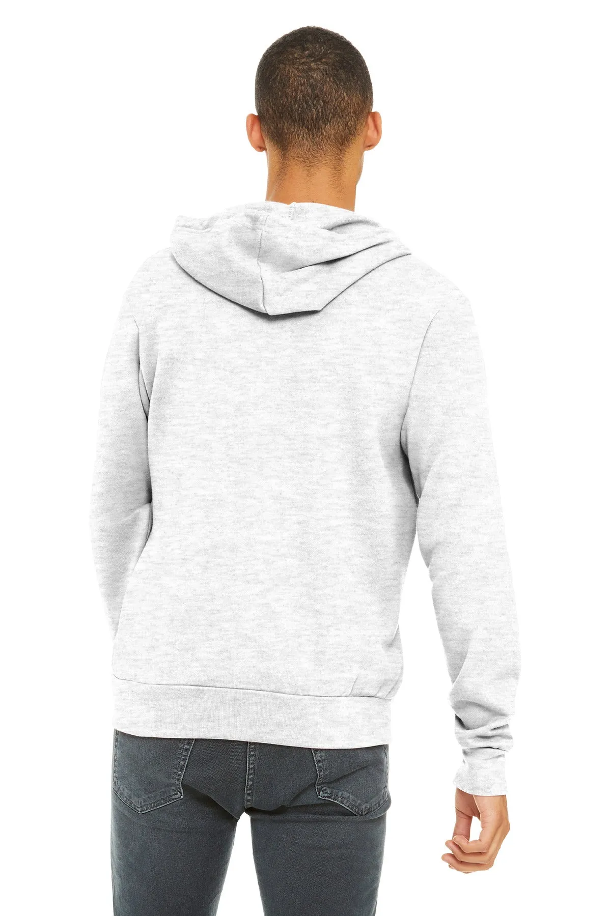 BELLA CANVAS  Unisex Sponge Fleece Full-Zip Hoodie. BC3739 Ash