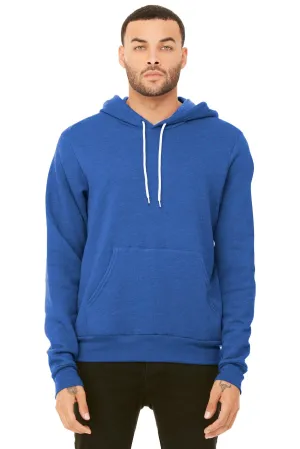 BELLA CANVAS  Unisex Sponge Fleece Pullover Hoodie. BC3719 Heather True Royal