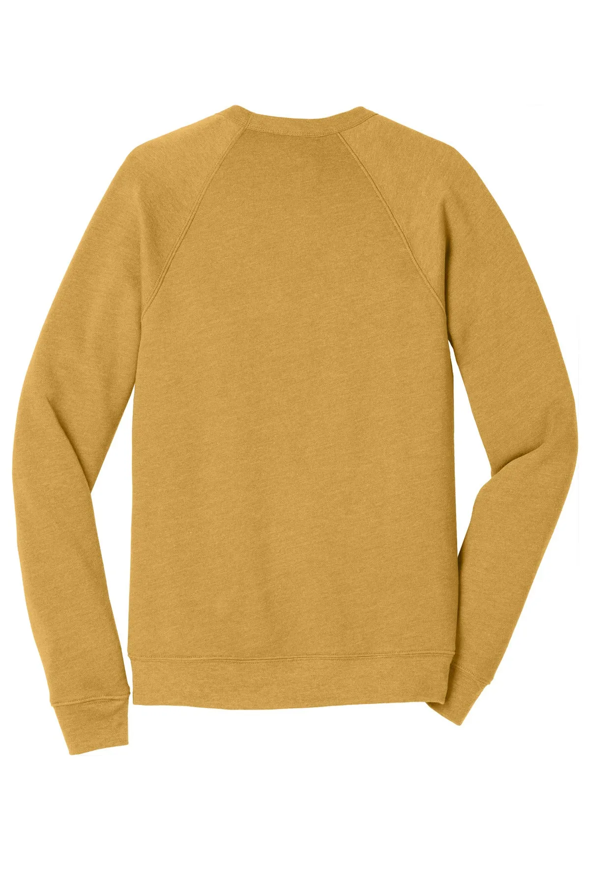 BELLA CANVAS  Unisex Sponge Fleece Raglan Sweatshirt. BC3901 Heather Mustard