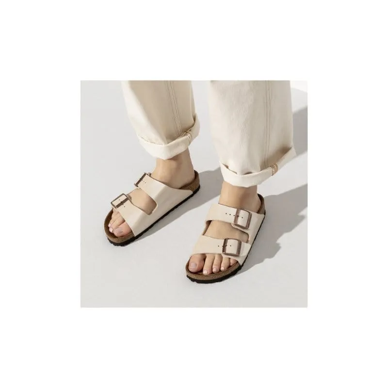 Birkenstock Womens White Arizona Birko Flor Sandal - 1009921
