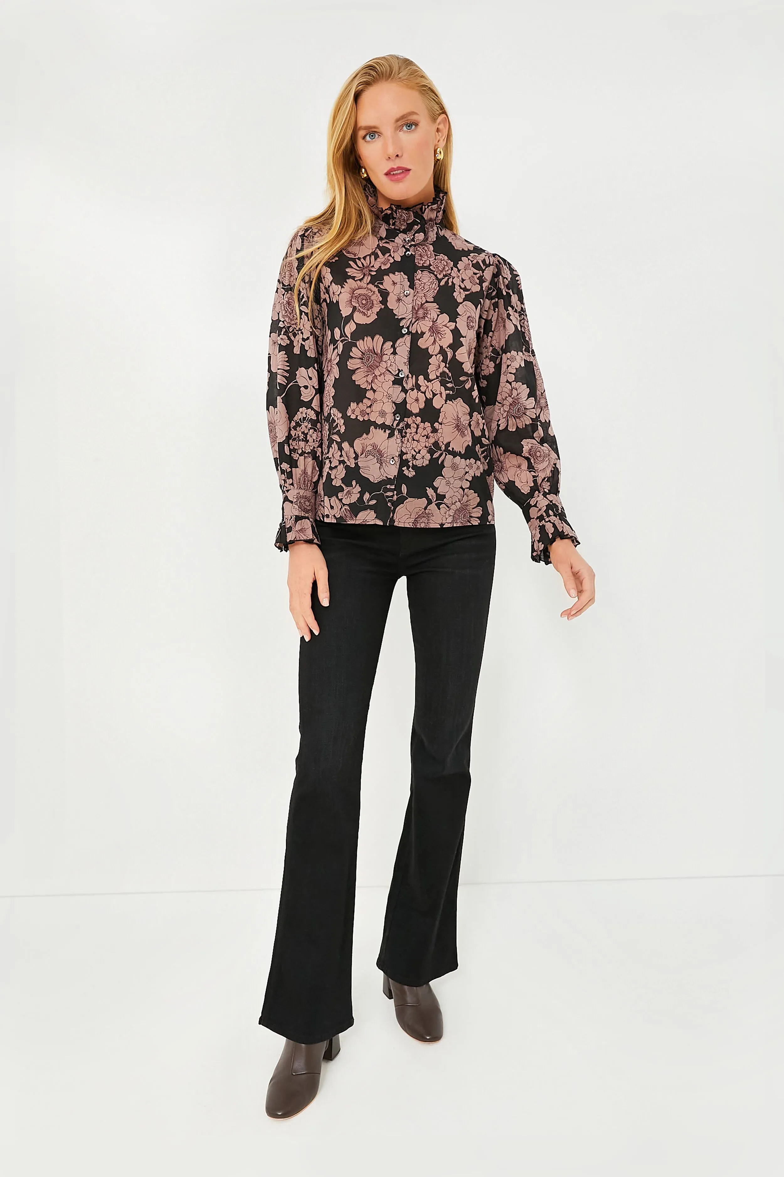 Black Leonie Blouse