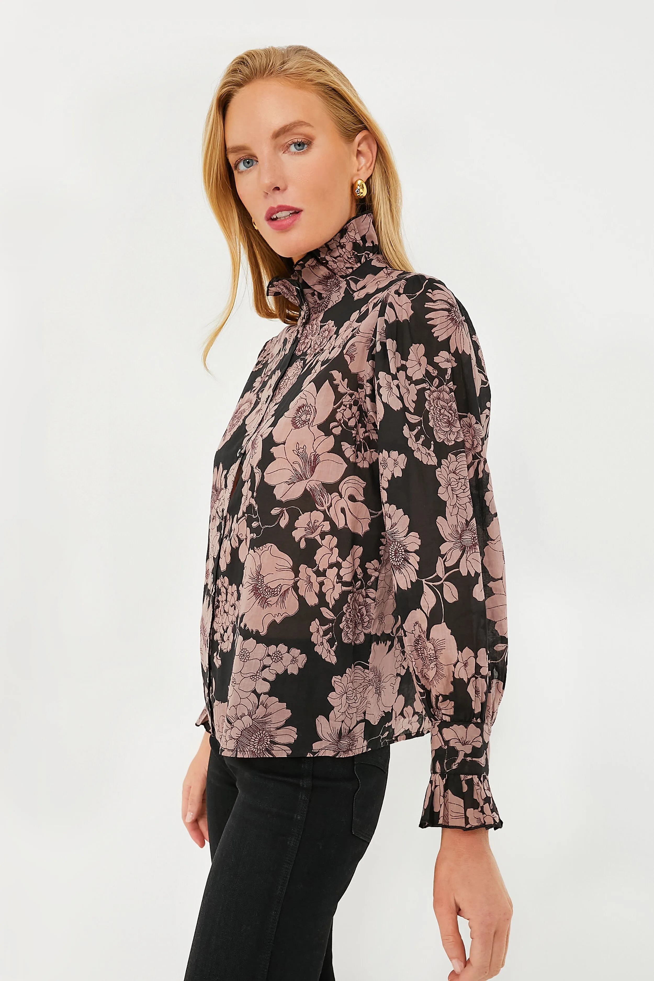 Black Leonie Blouse