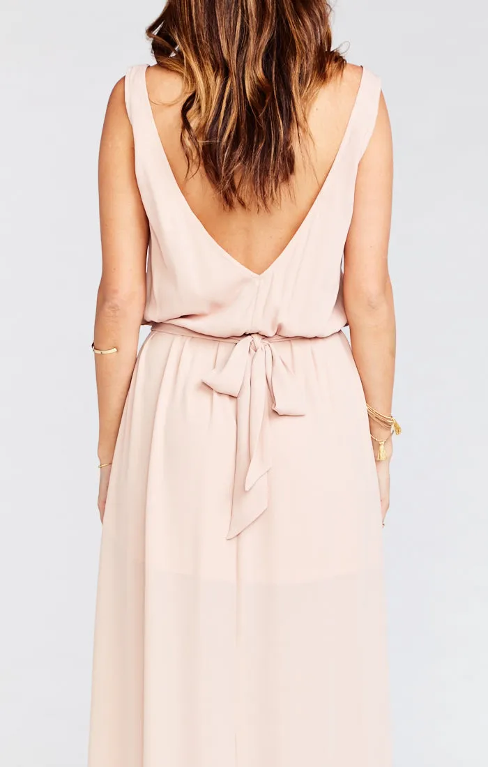 Bridesmaid Sash ~ Dusty Blush Crisp