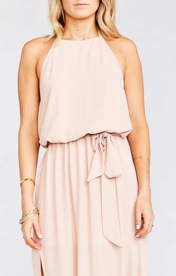 Bridesmaid Sash ~ Dusty Blush Crisp