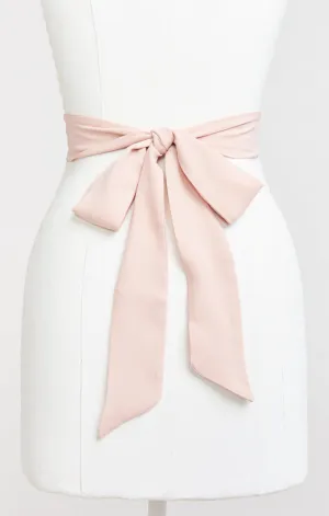 Bridesmaid Sash ~ Dusty Blush Crisp