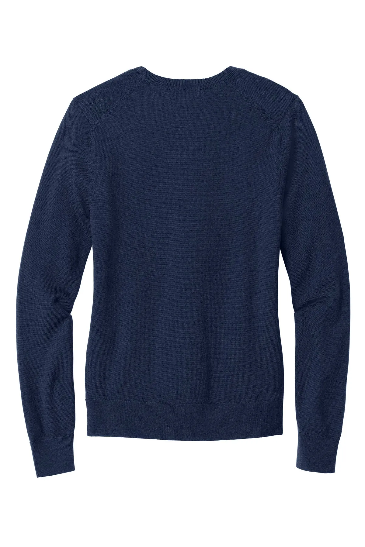 Brooks Brothers Women's Washable Merino V-Neck Sweater BB18411 Navy Blazer