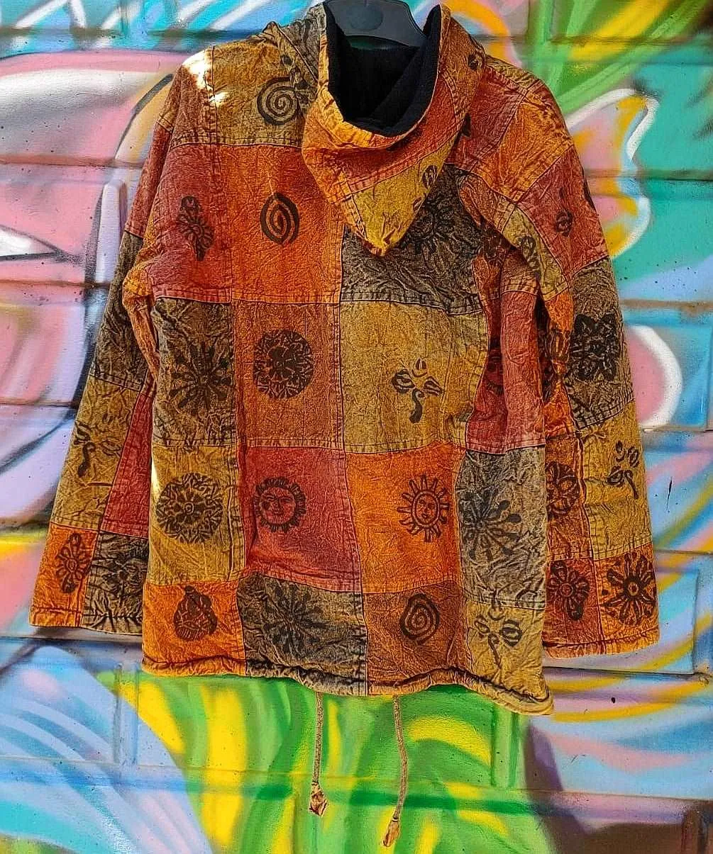 Burnt Orange Patchwork Jacket