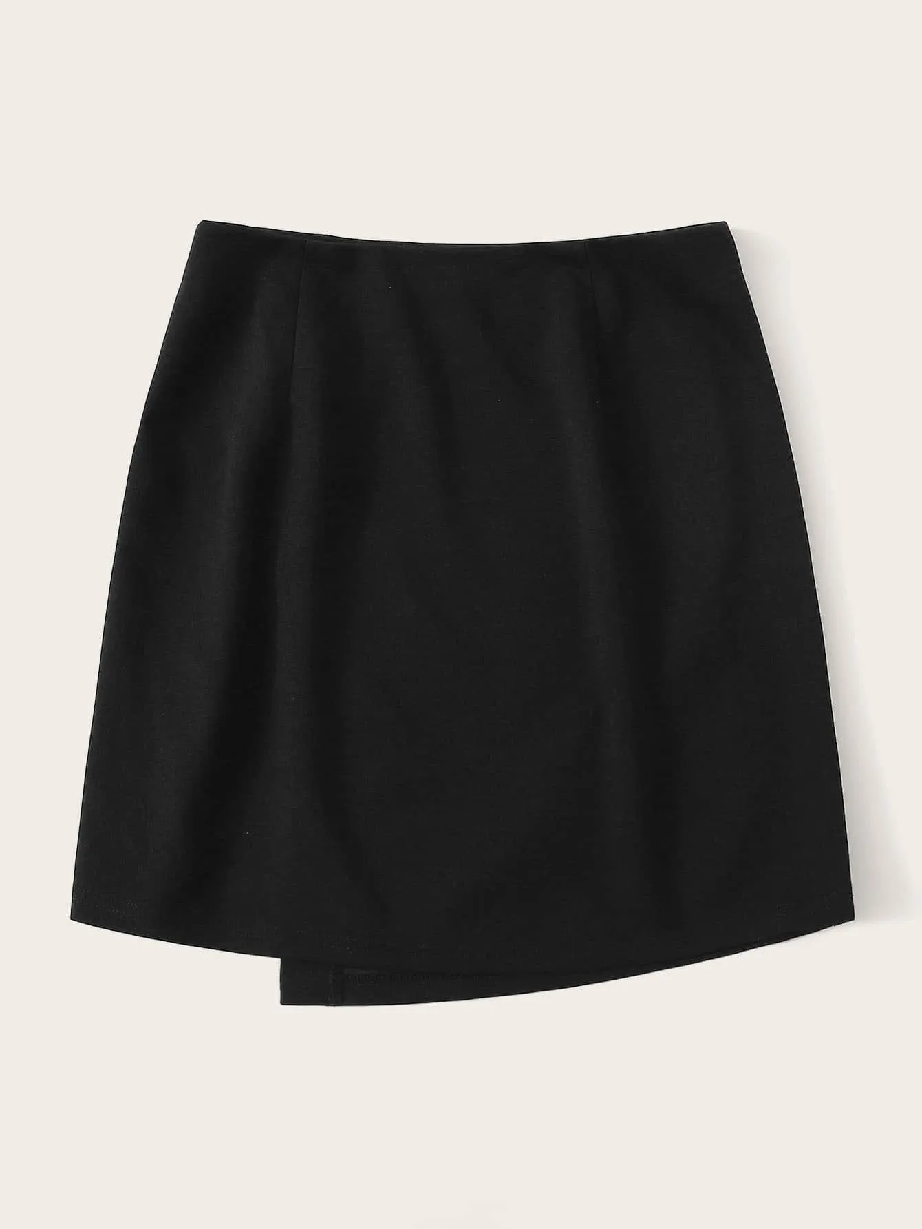 Button Side Zipper Wrap Skirt( Clearance sale