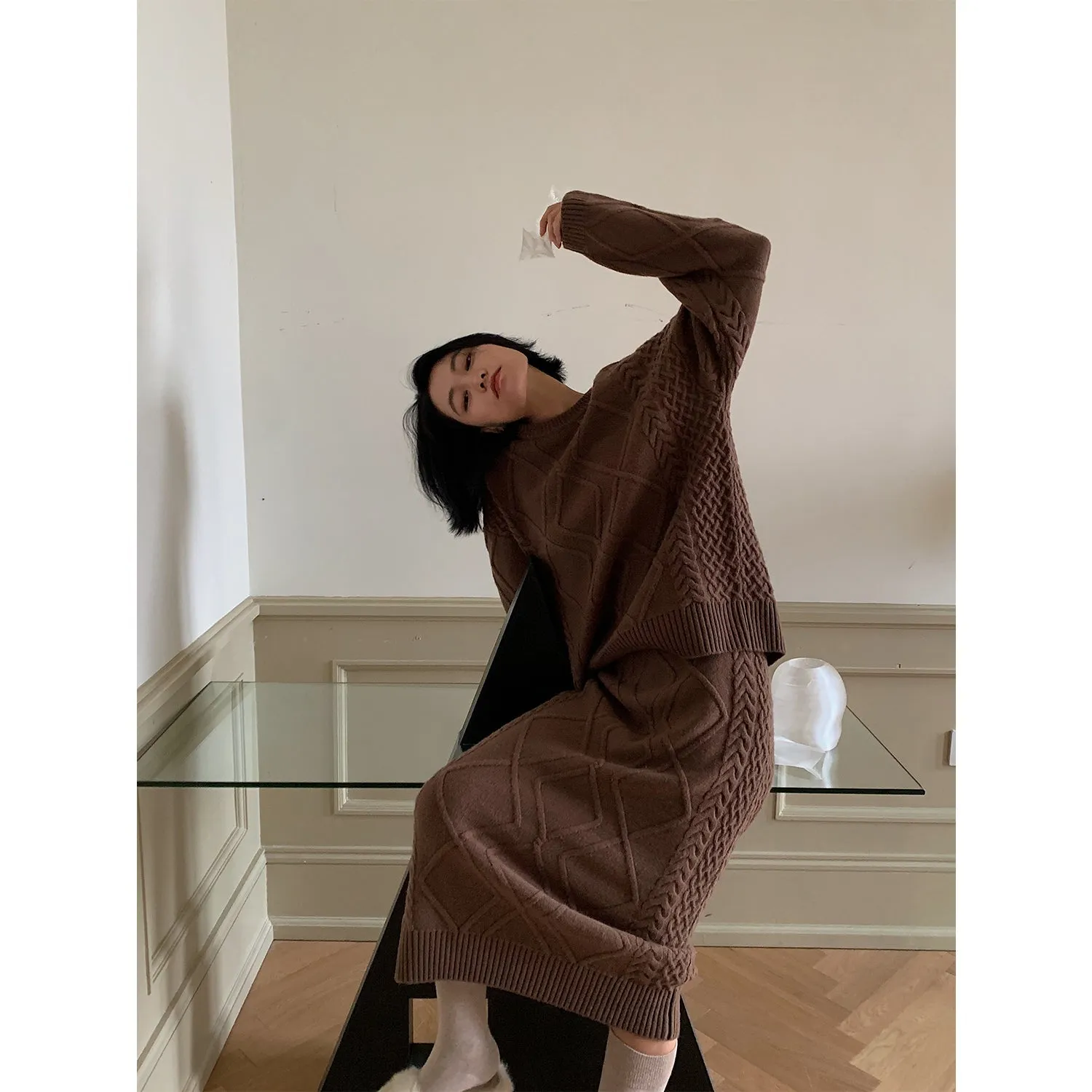 Cable Knit Merino Sweater