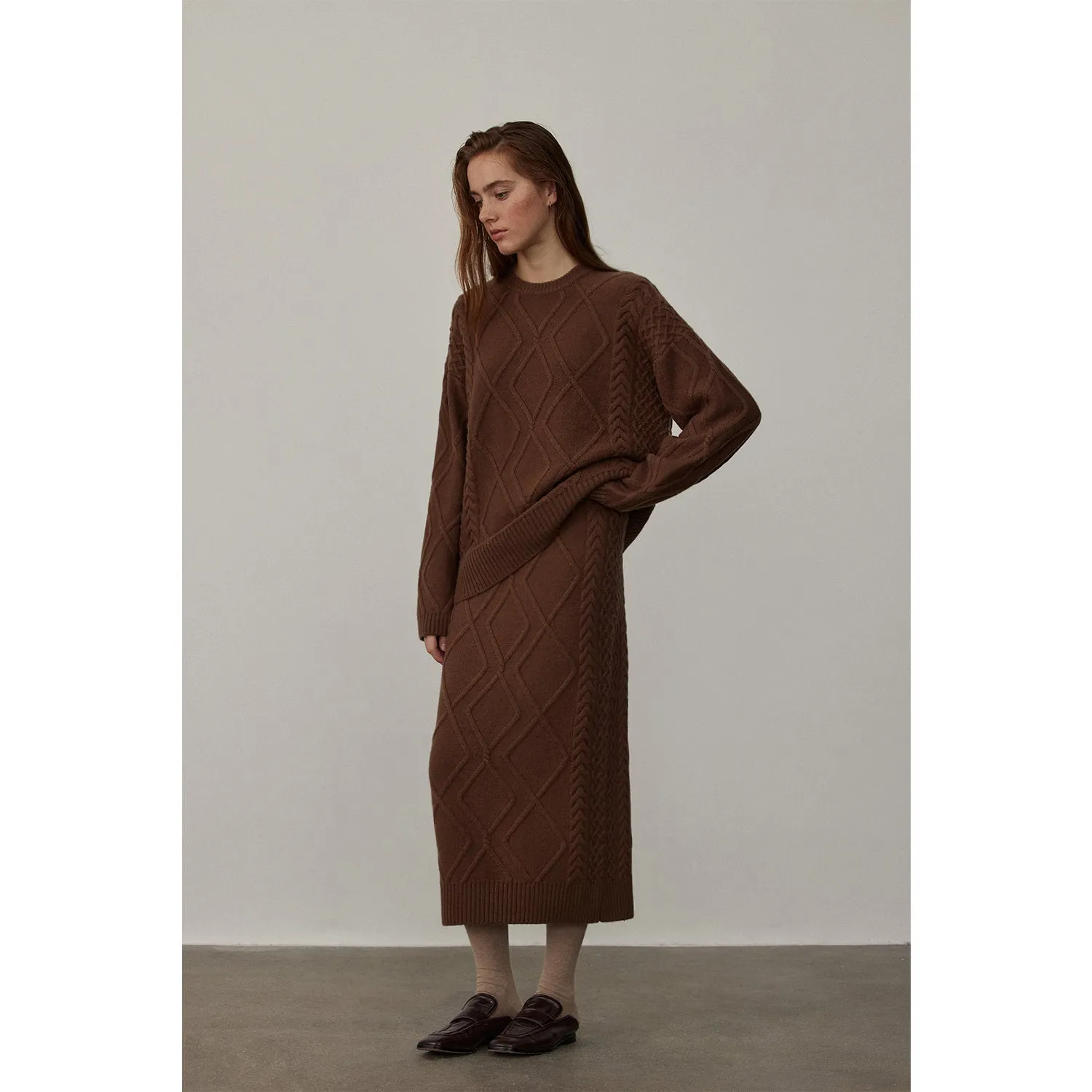 Cable Knit Merino Sweater