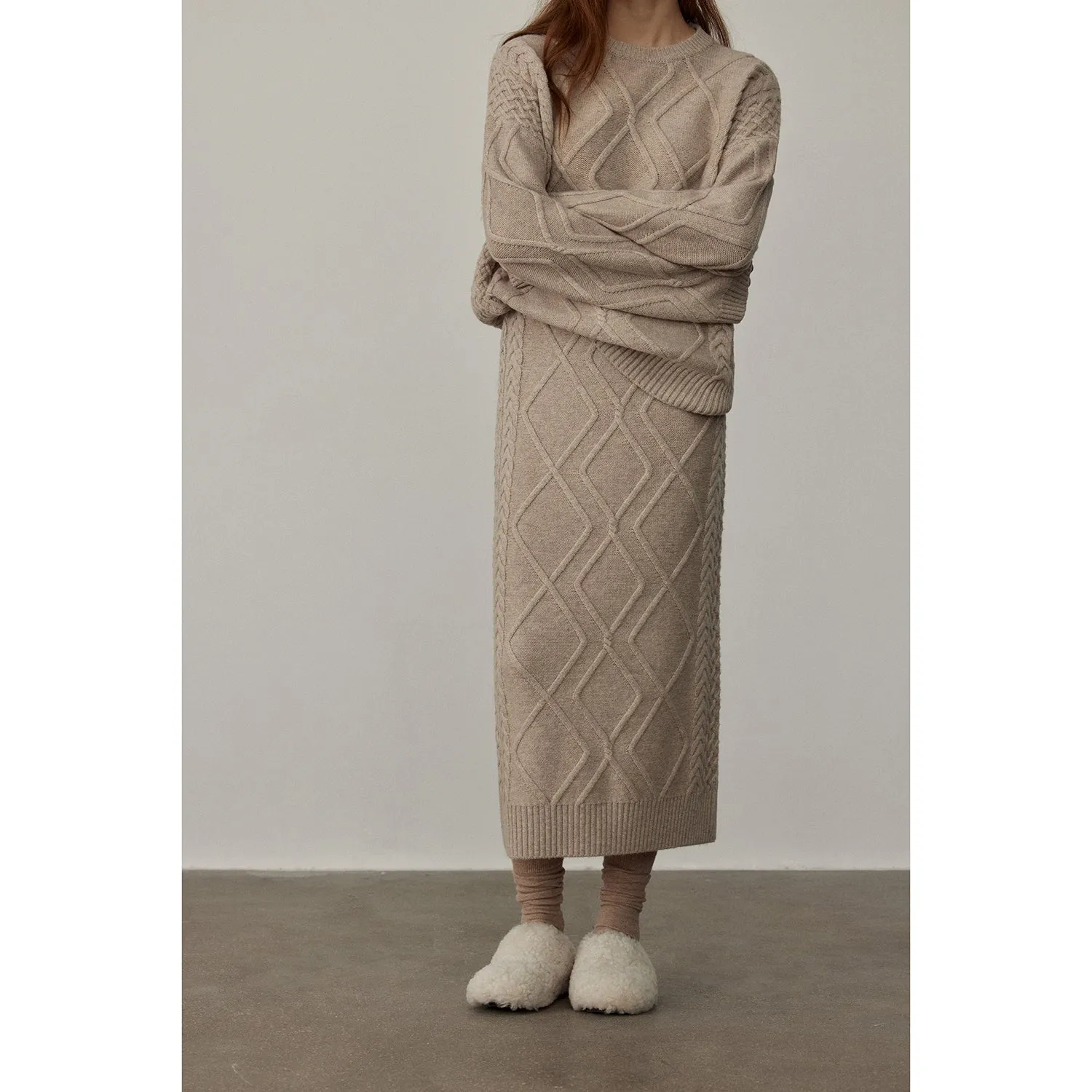 Cable Knit Merino Sweater
