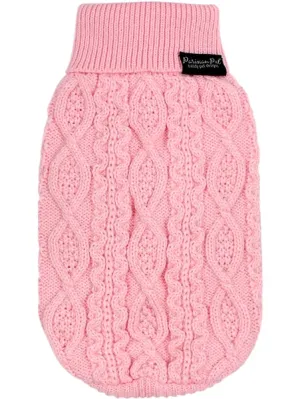 Cable Knit Sweater, Blush Pink