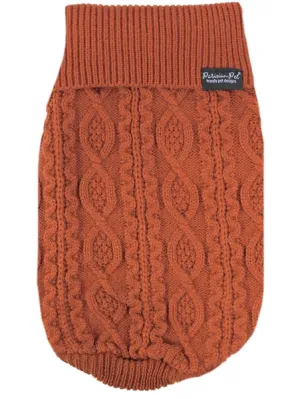 Cable Knit Sweater, Terracotta
