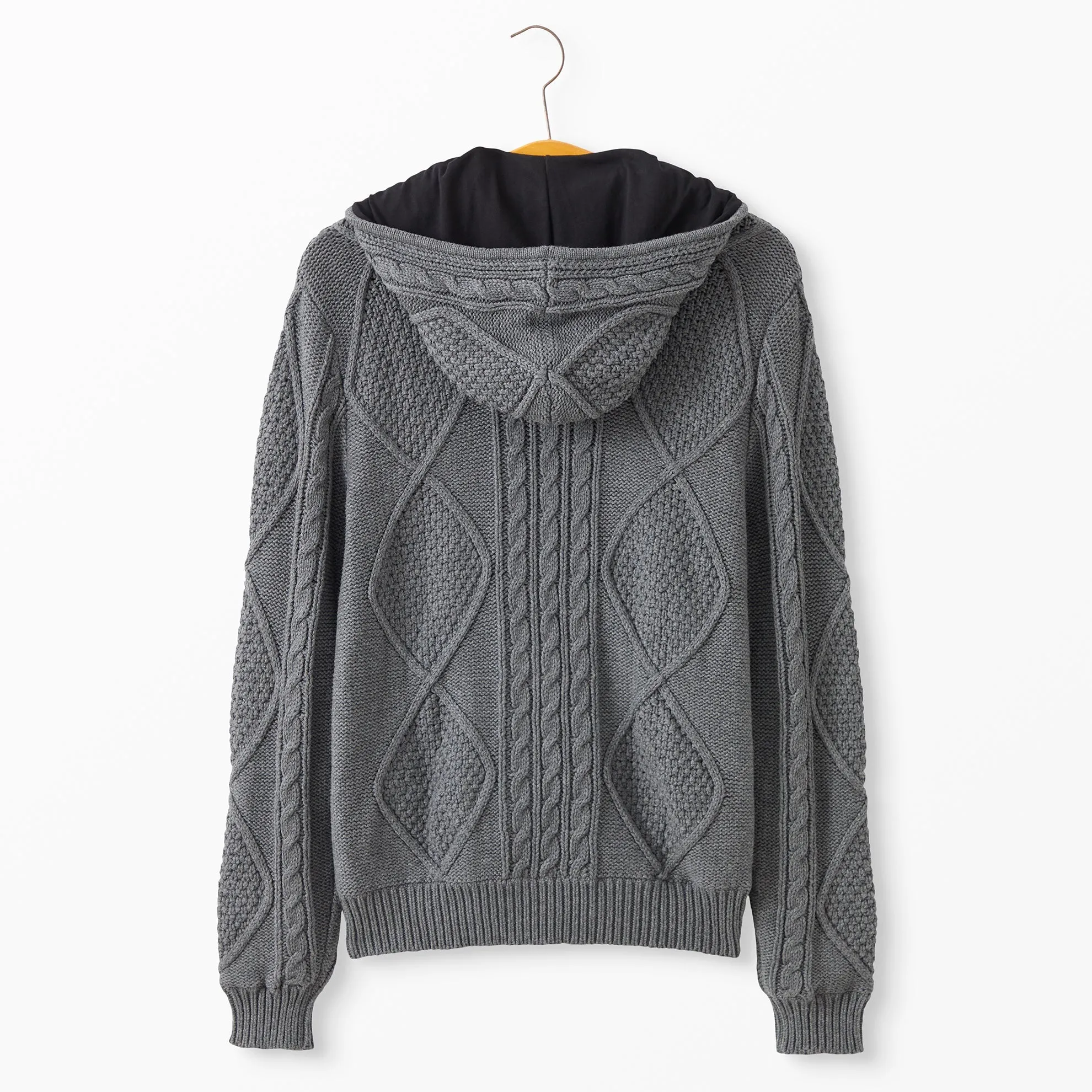 Cashmere Blend Cable Hoodie