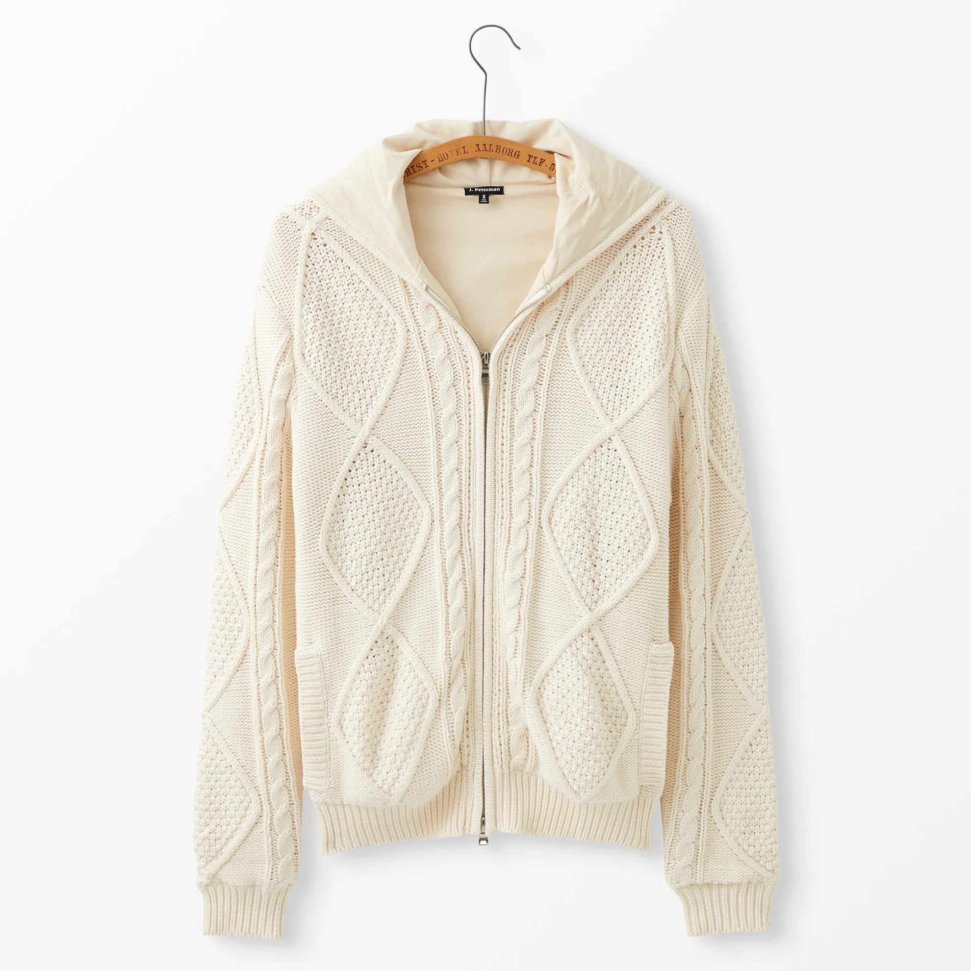 Cashmere Blend Cable Hoodie