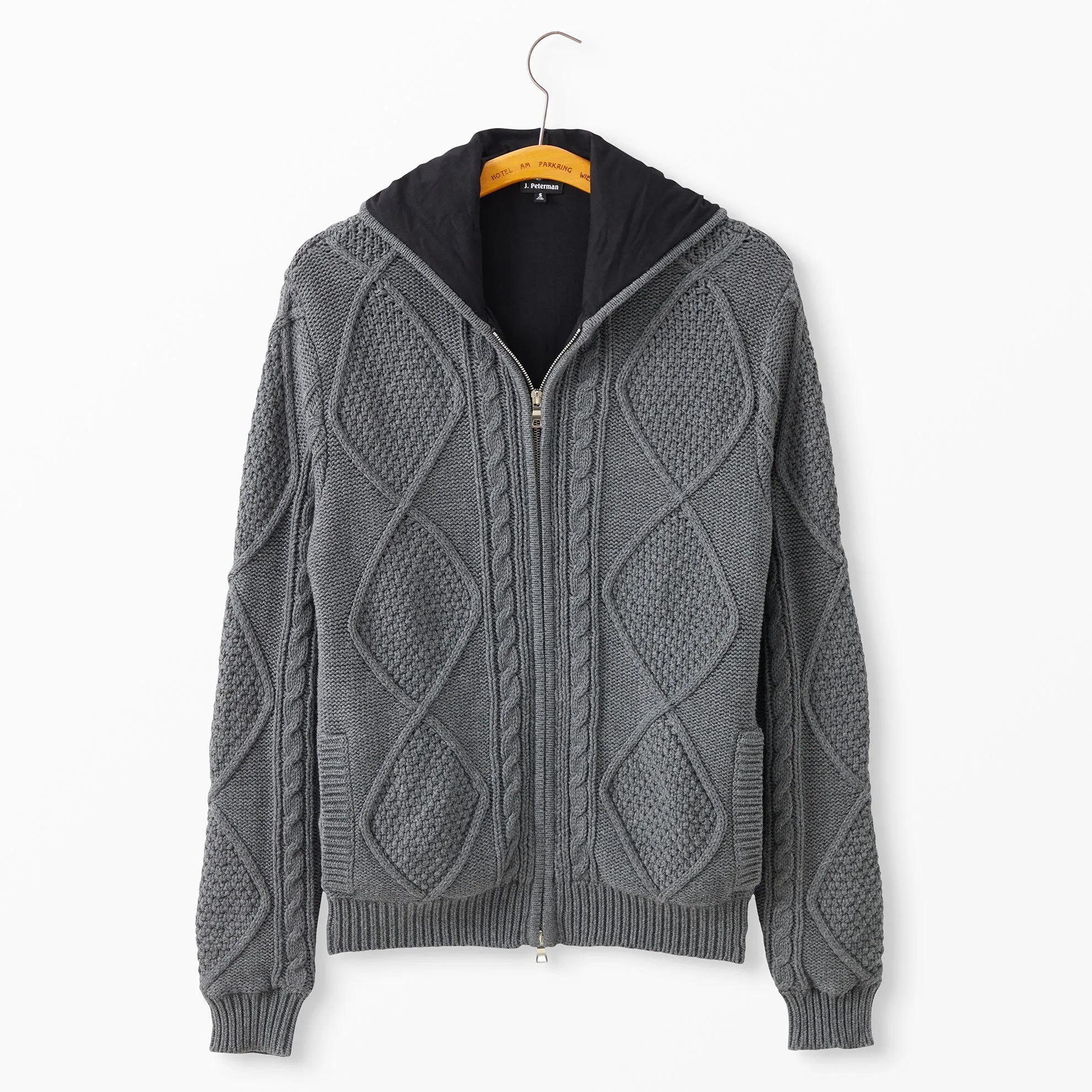 Cashmere Blend Cable Hoodie