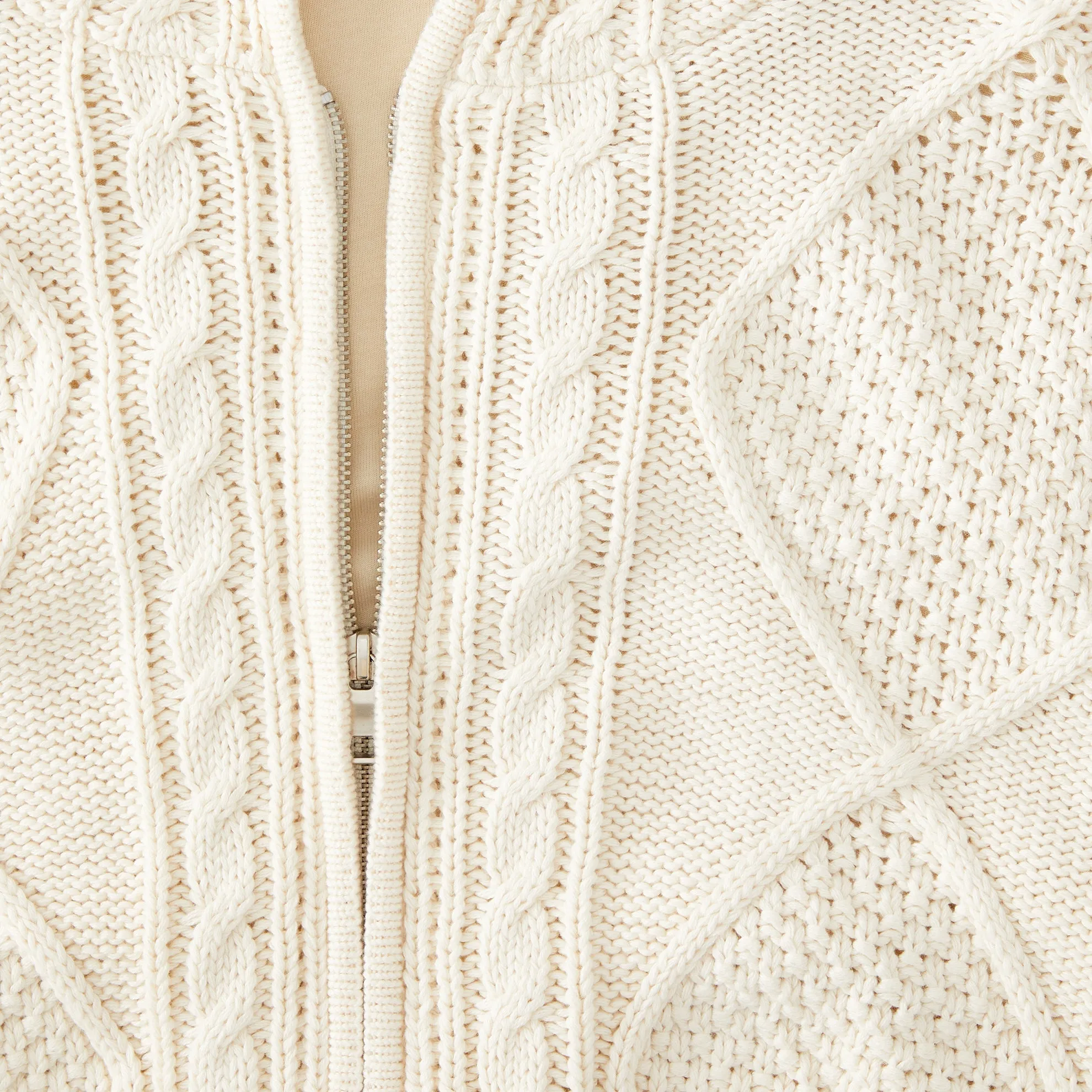 Cashmere Blend Cable Hoodie