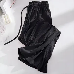 Chrysanthe | Cool and light high-waisted wide-leg pants
