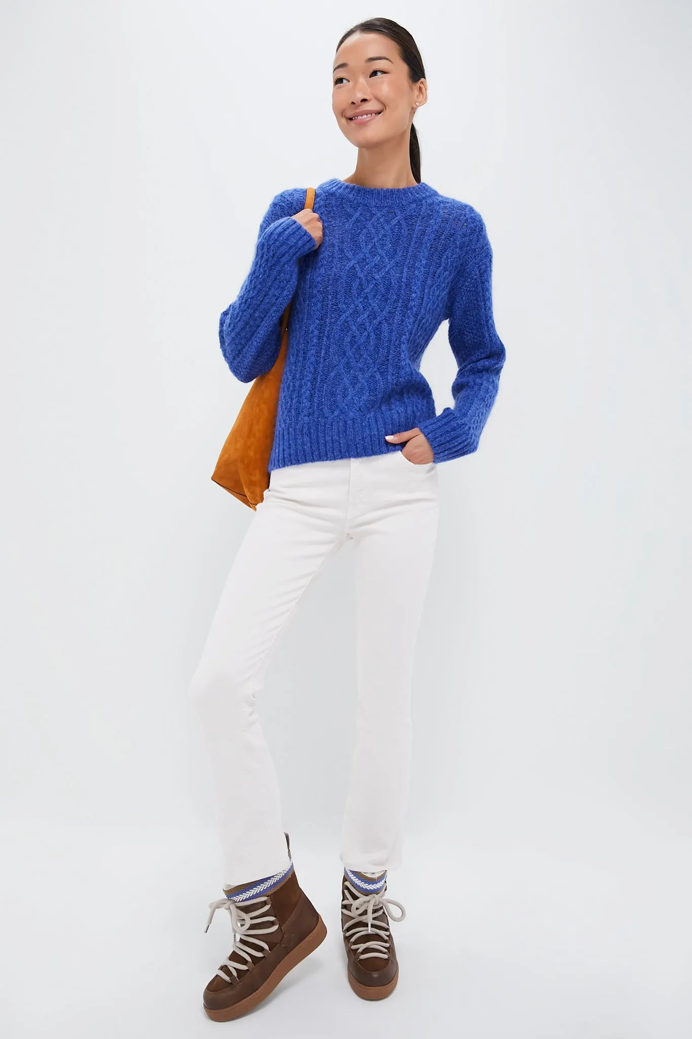 Cobalt Willow Fisherman Sweater
