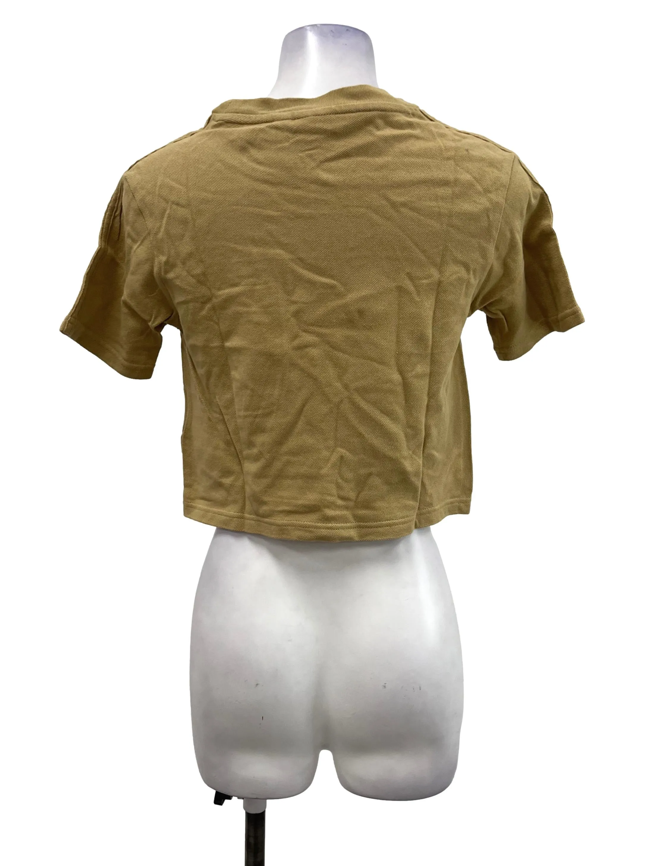 Coffee Brown Nylon Pocket Top