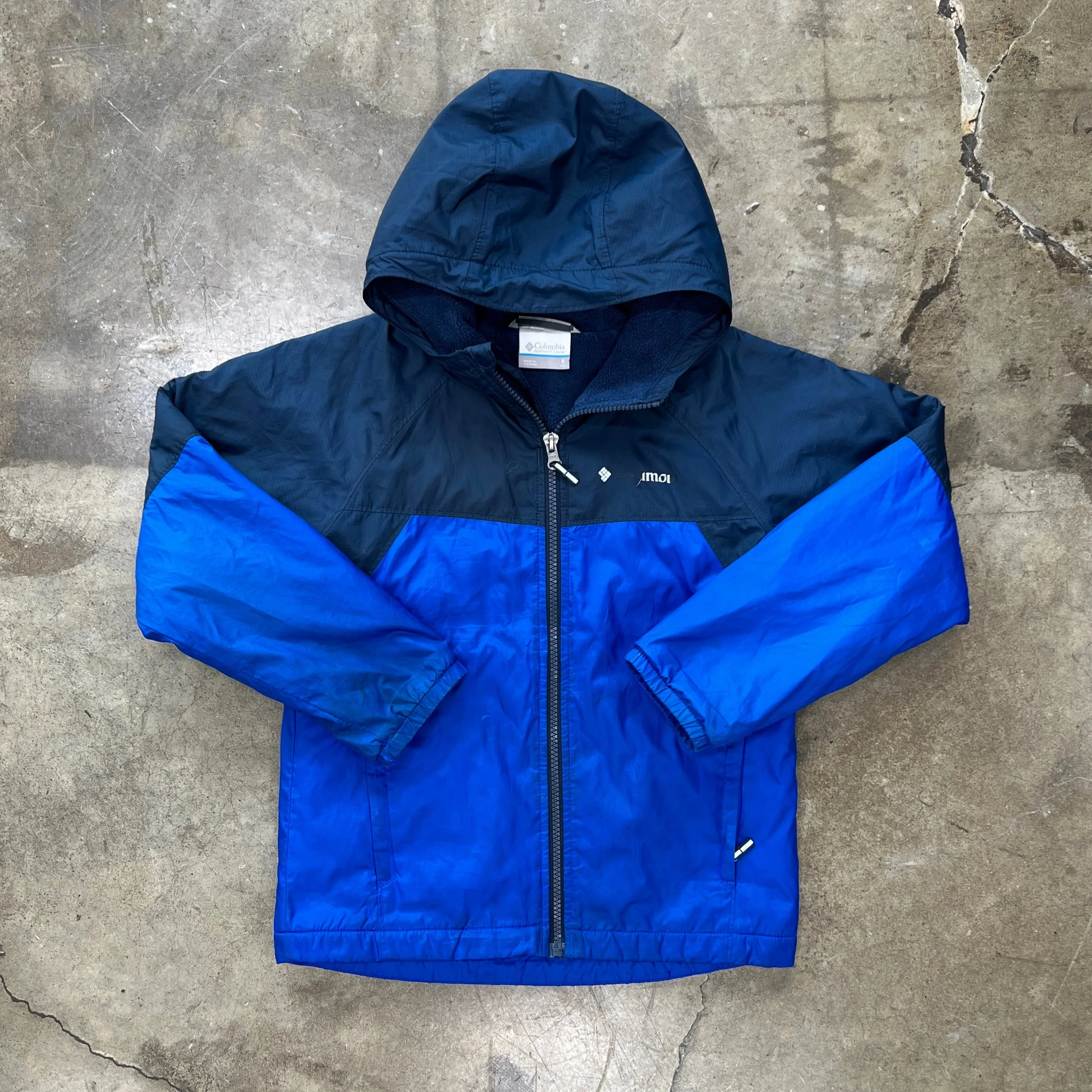 Columbia Blue Fleece Lined Full Zip Jacket