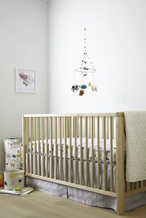 Cotton Crib Skirt - Grey