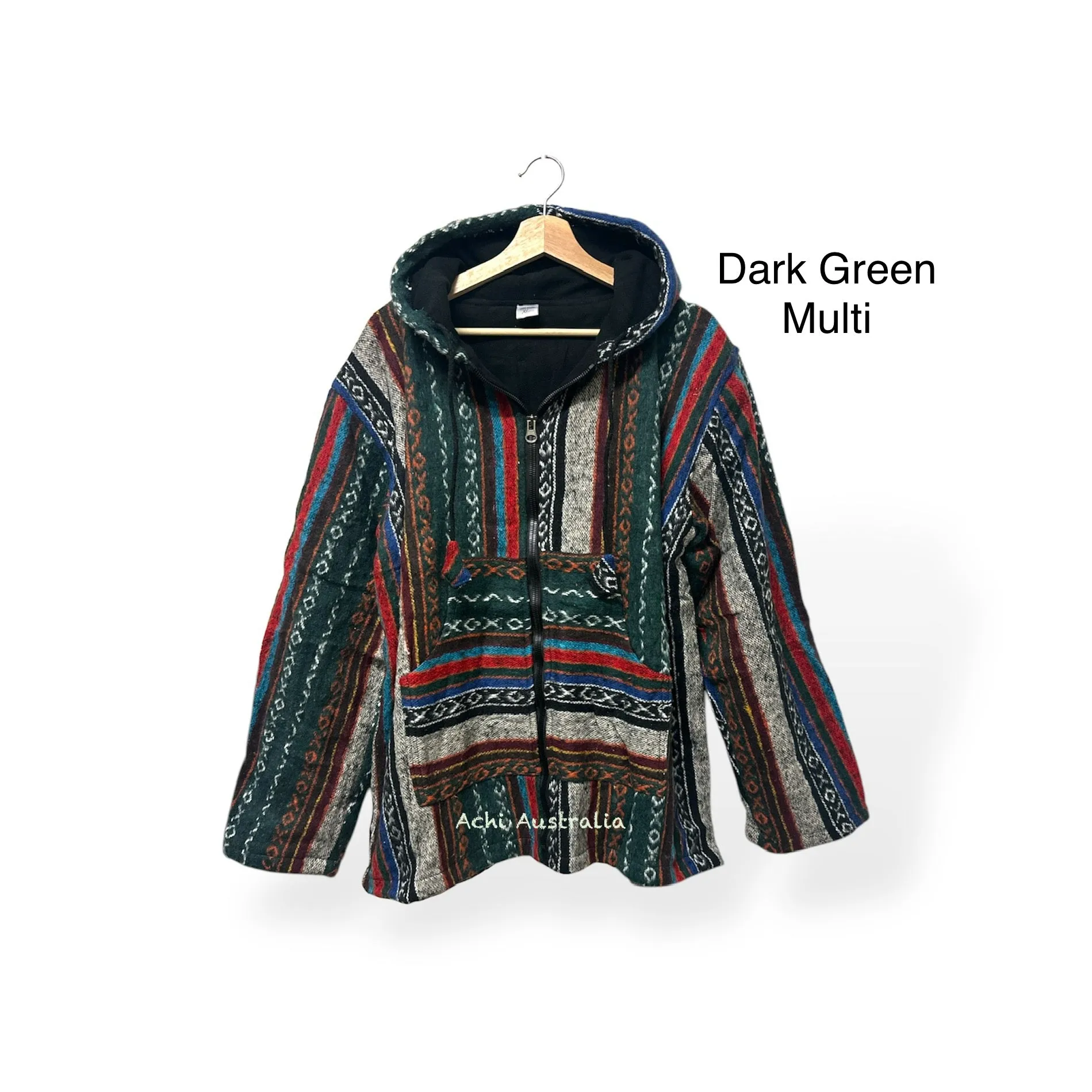 Cotton jacket with hoodie and zipper close