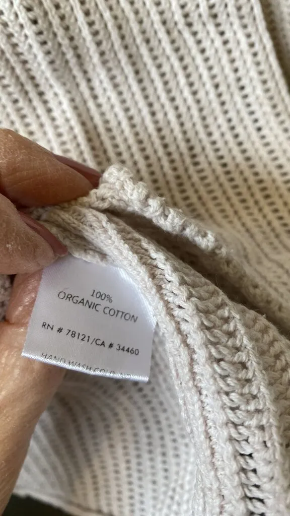 Cotton Knit Hoodie Sweater