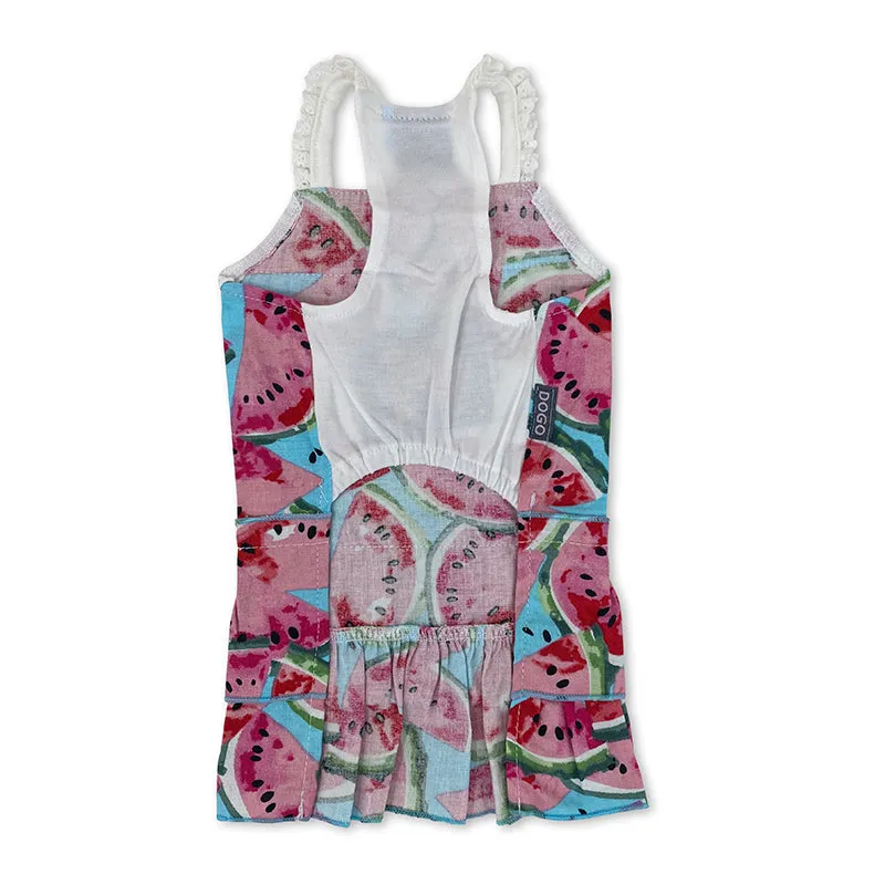 cotton watermelon sundress - low stock smaller sizes fits 1-6 lbs