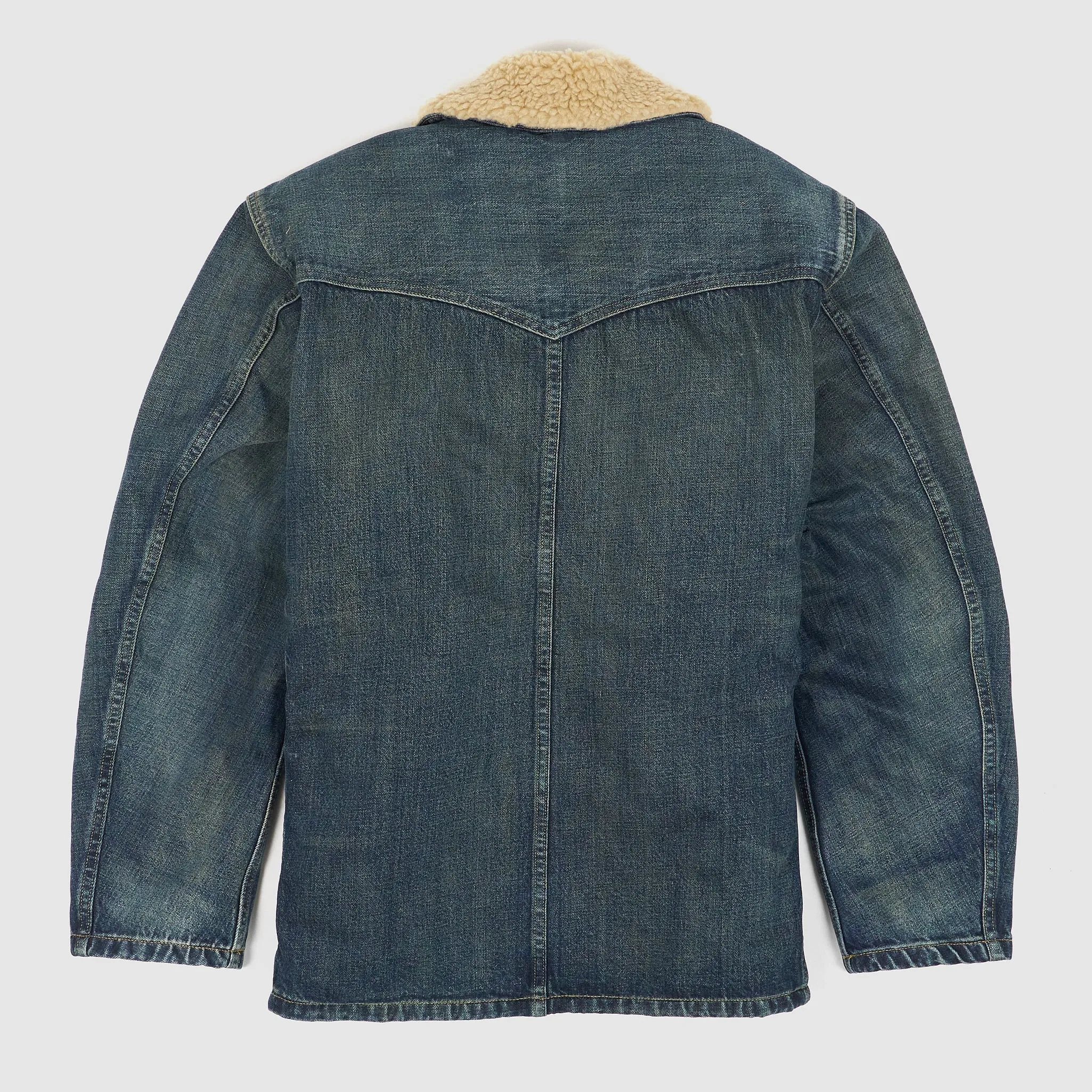 Double RL Hitching Fleece- Denim Ranch Jacket